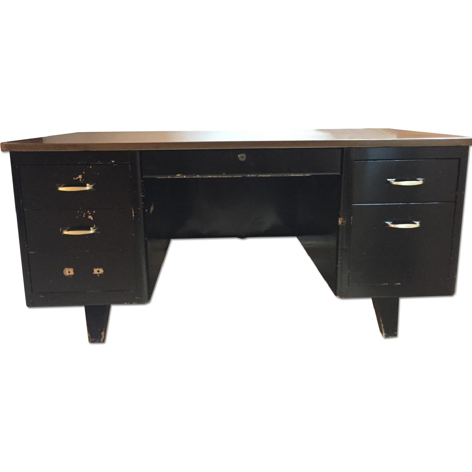 Steelcase Vintage Tanker Desk - image-0