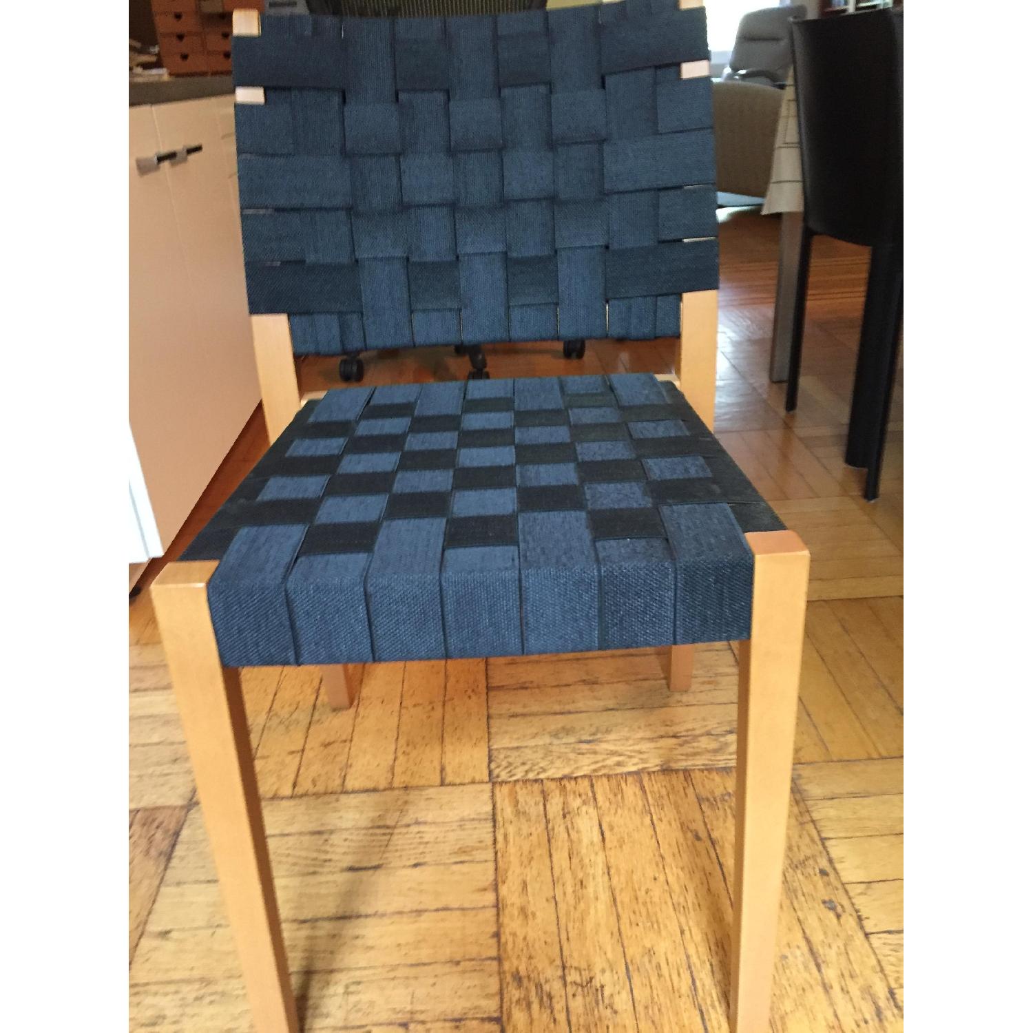 Accademia Italy Maple & Nylon Webbed Dining Chairs - image-1