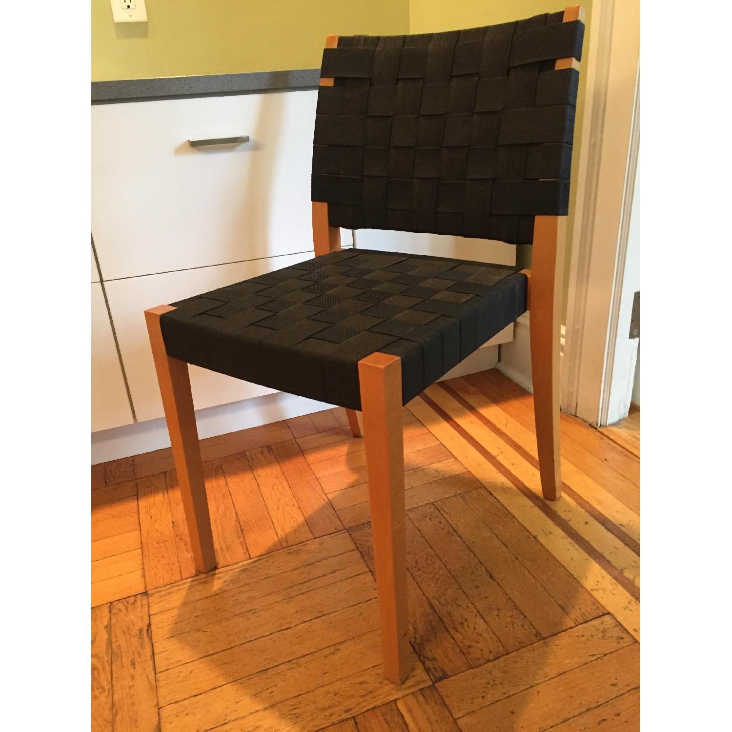 Accademia Italy Maple & Nylon Webbed Dining Chairs - image-2