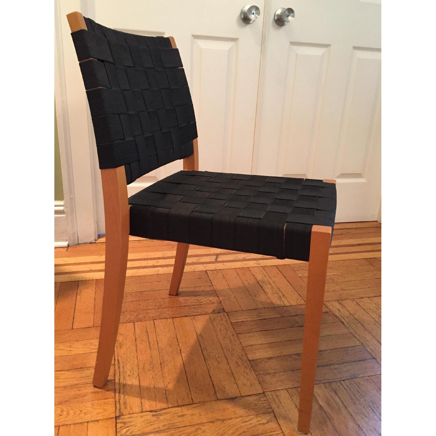 Accademia Italy Maple & Nylon Webbed Dining Chairs - image-3