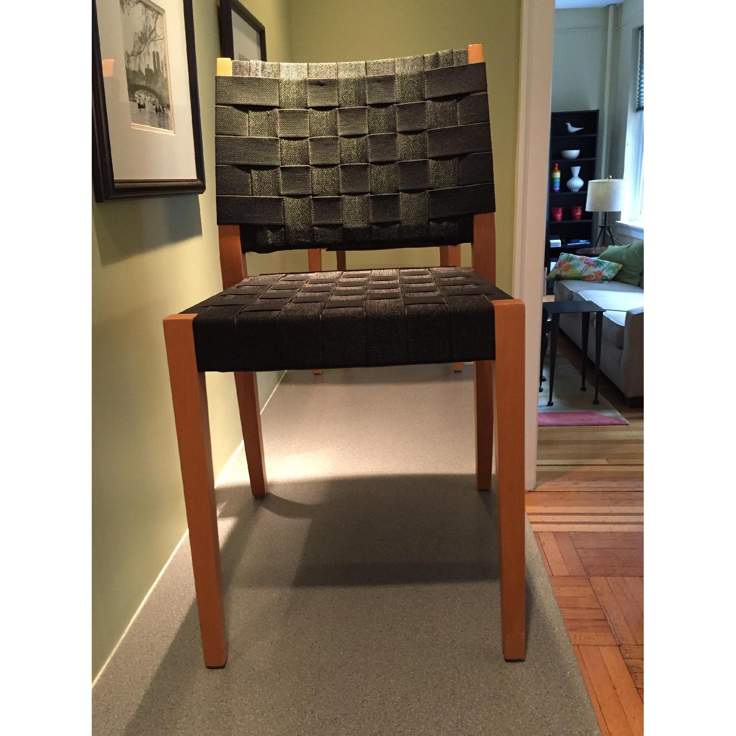 Accademia Italy Maple & Nylon Webbed Dining Chairs - image-10