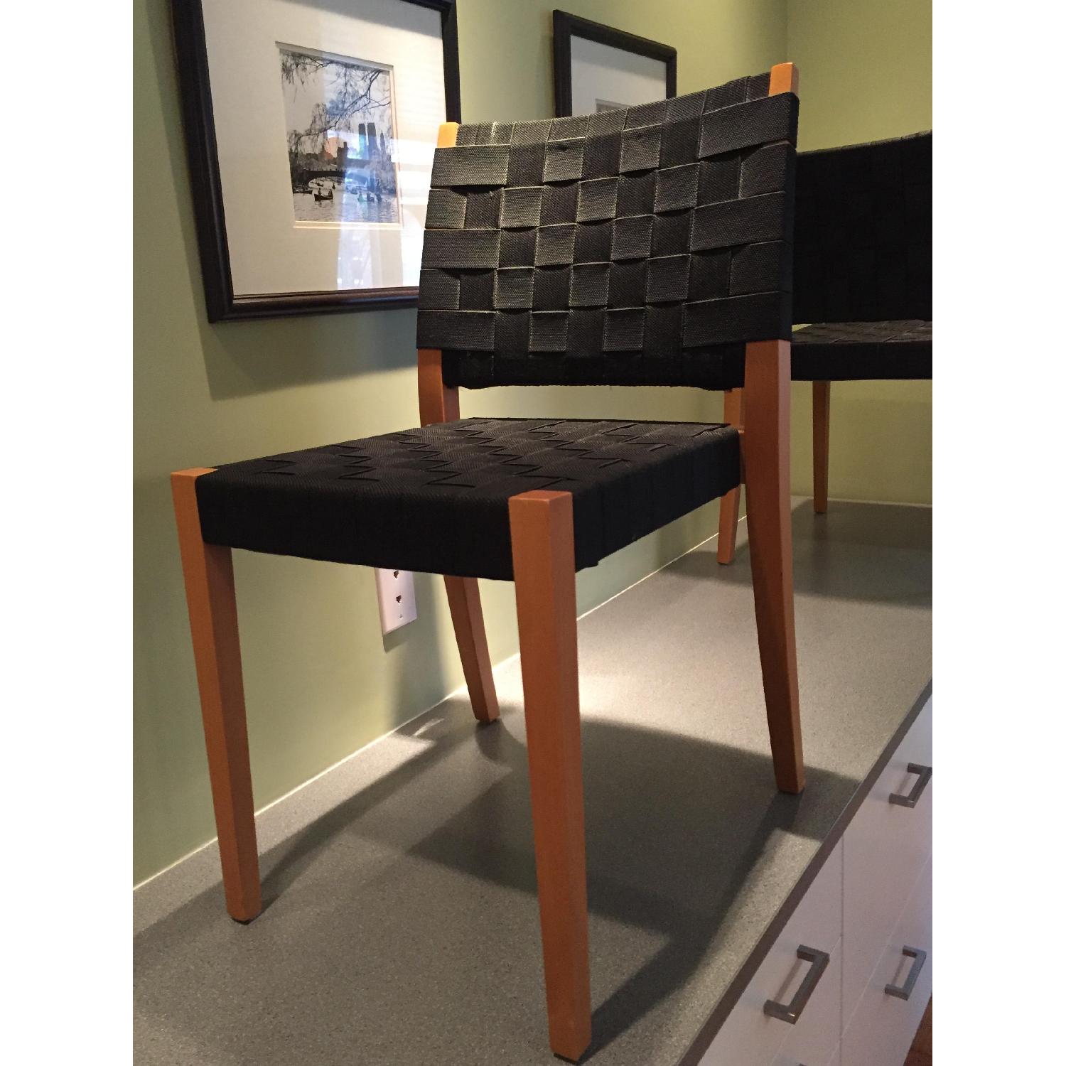 Accademia Italy Maple & Nylon Webbed Dining Chairs - image-12