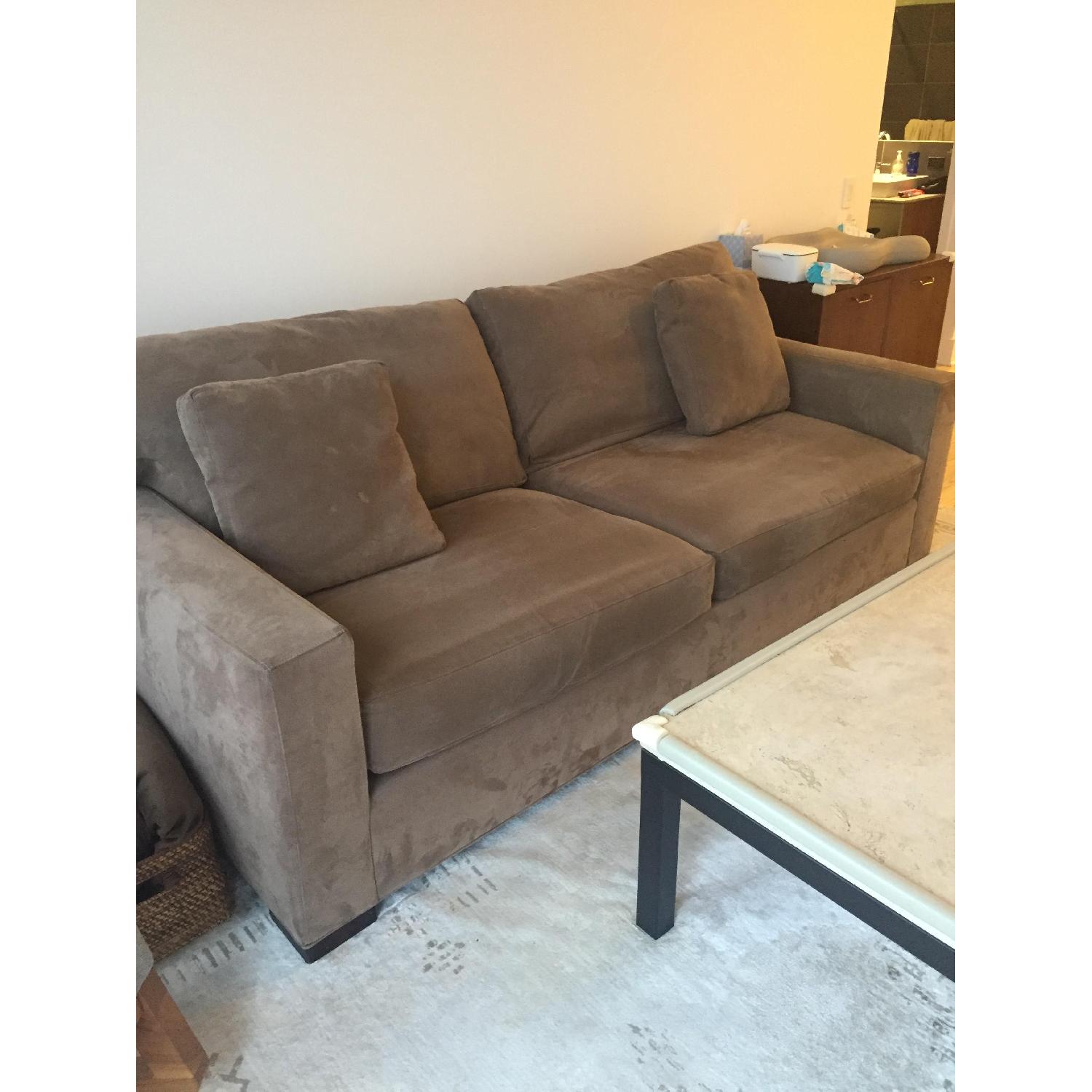 Crate & Barrel Travertine Coffee Table - image-3