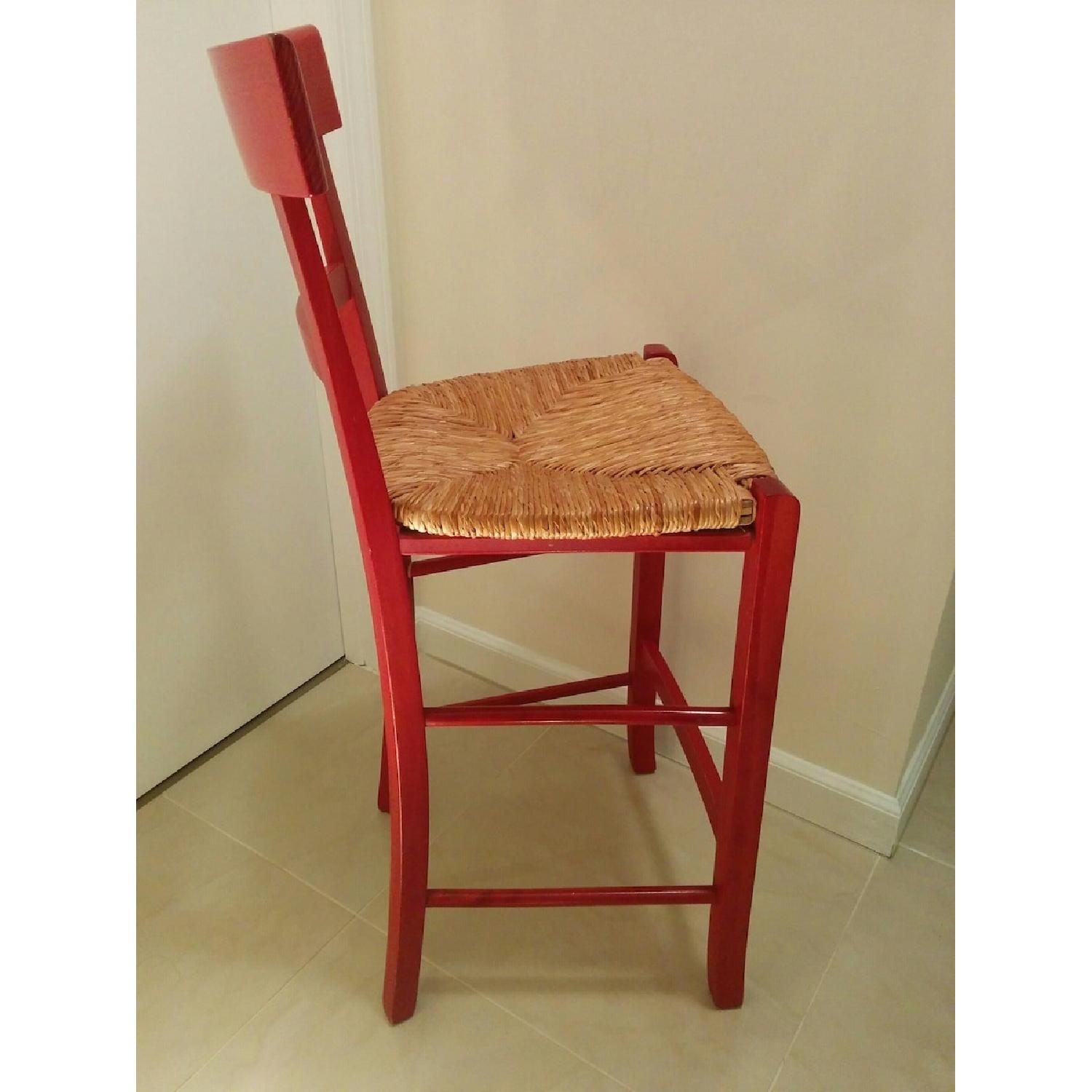 Pottery Barn Red Bar Stools - image-3