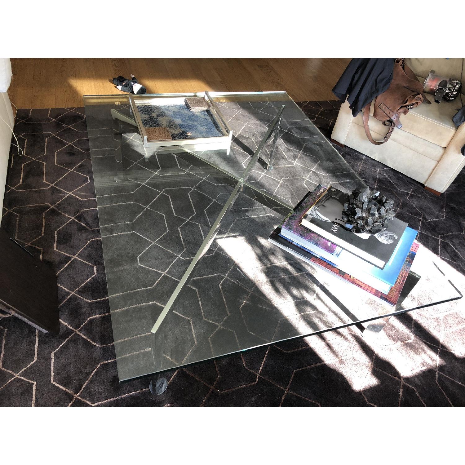 Ralph Lauren Glass Coffee Table - image-1