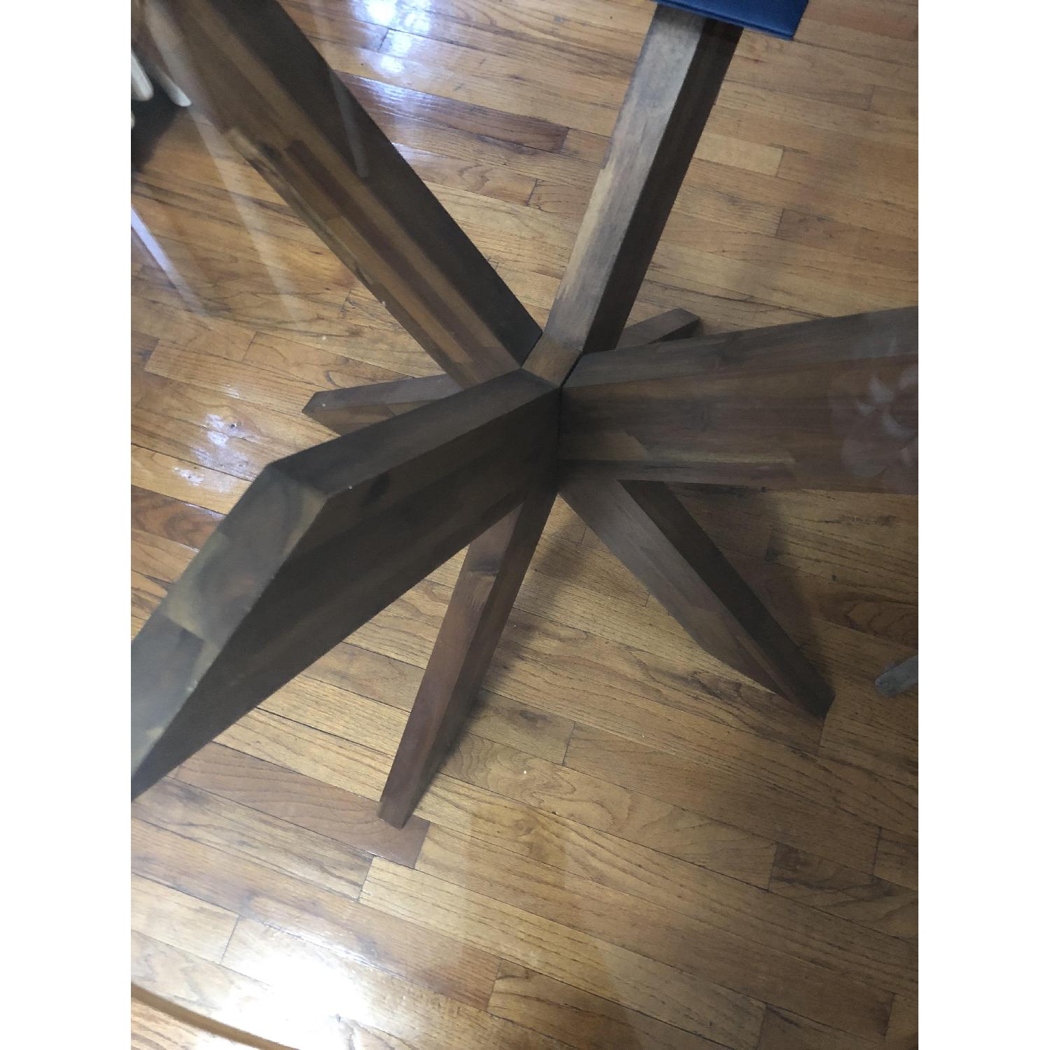 Pier 1 Simon X Table Base w/ Glass Table Top AptDeco