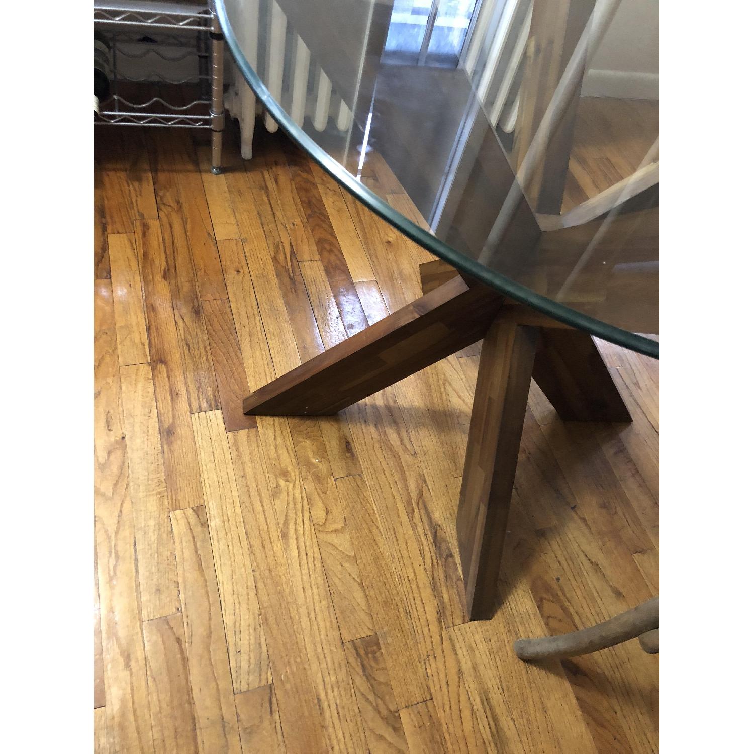 Pier 1 Simon X Table Base w/ Glass Table Top - image-2