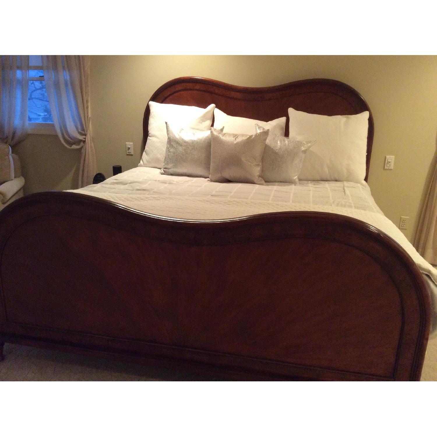 Domain Furniture King Size Burl Wood Bed - image-2