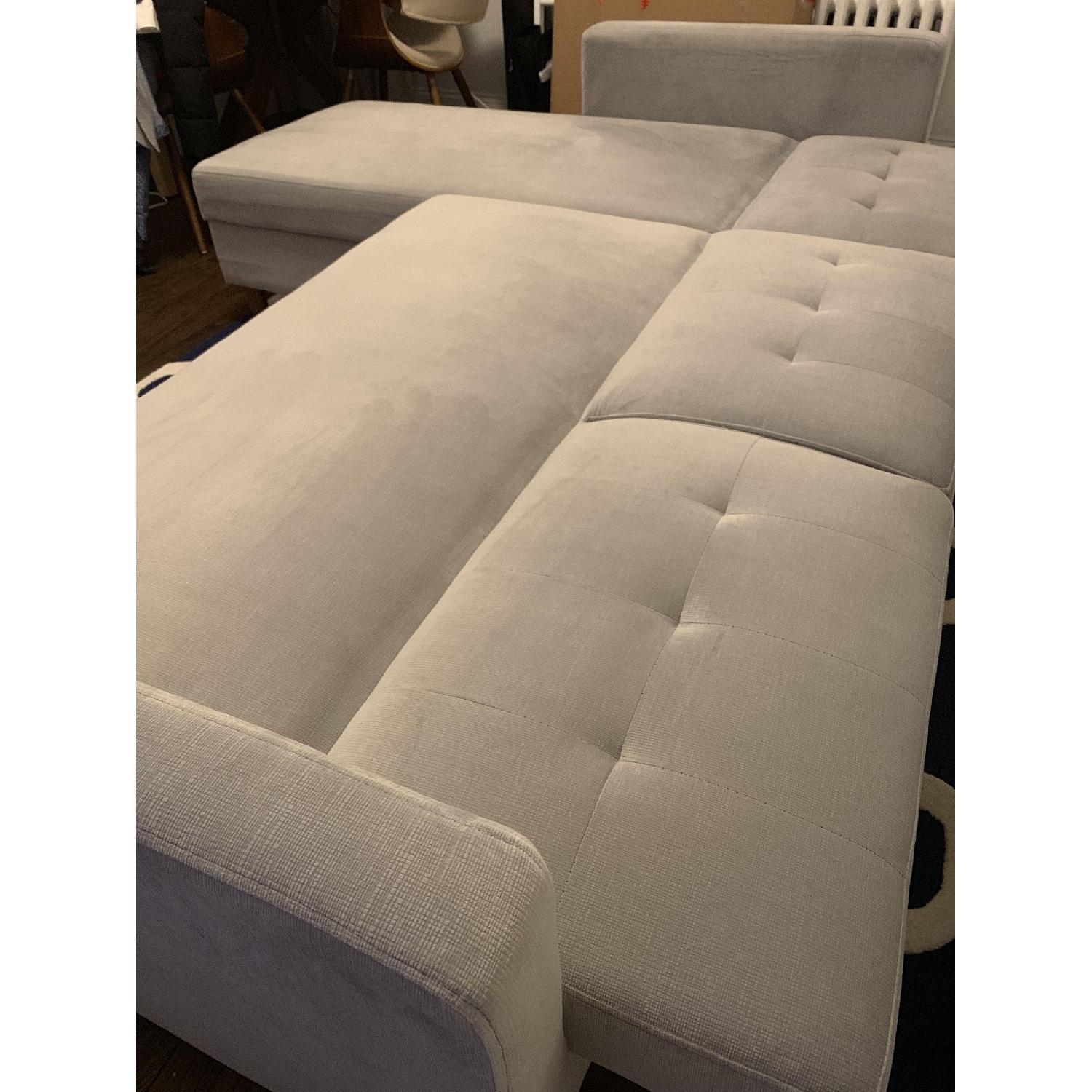 DHP Hartford Storage Sleeper Sectional Sofa - image-4