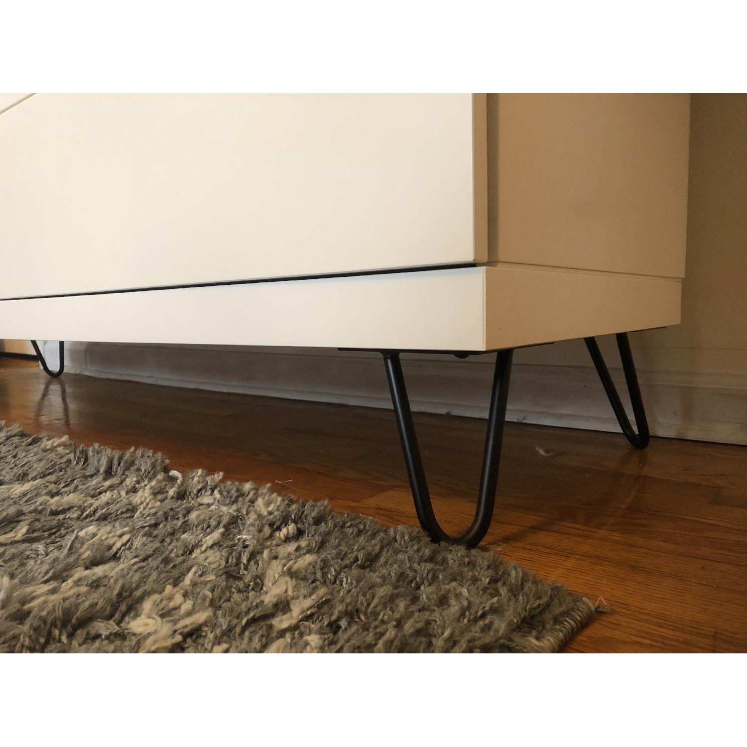 Ikea Nordli 12 Drawer Dresser w/ Mid Century Haipin Legs AptDeco