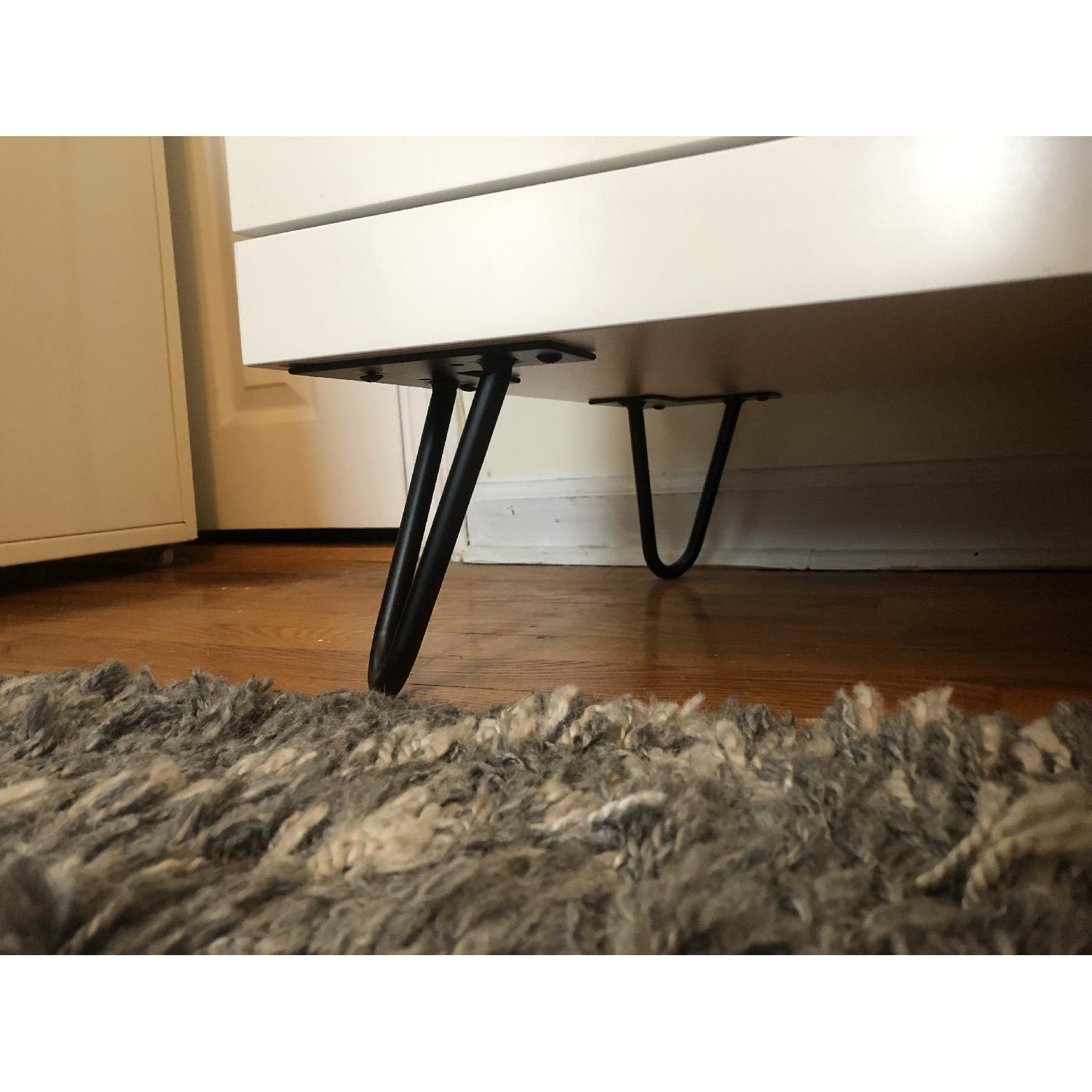 Ikea Nordli 12 Drawer Dresser w/ Mid Century Haipin Legs AptDeco