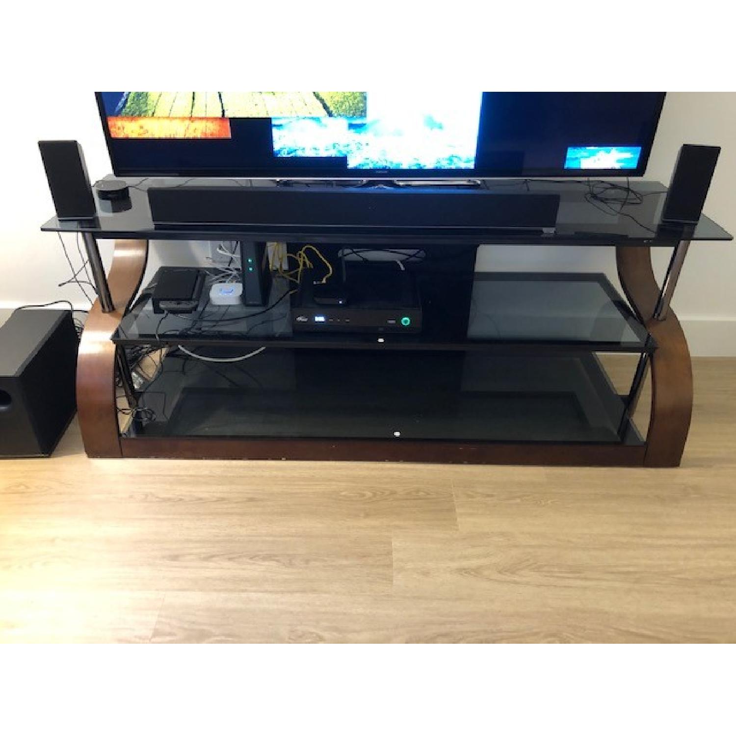 Bell'O Glass & Espresso TV Stand - image-3
