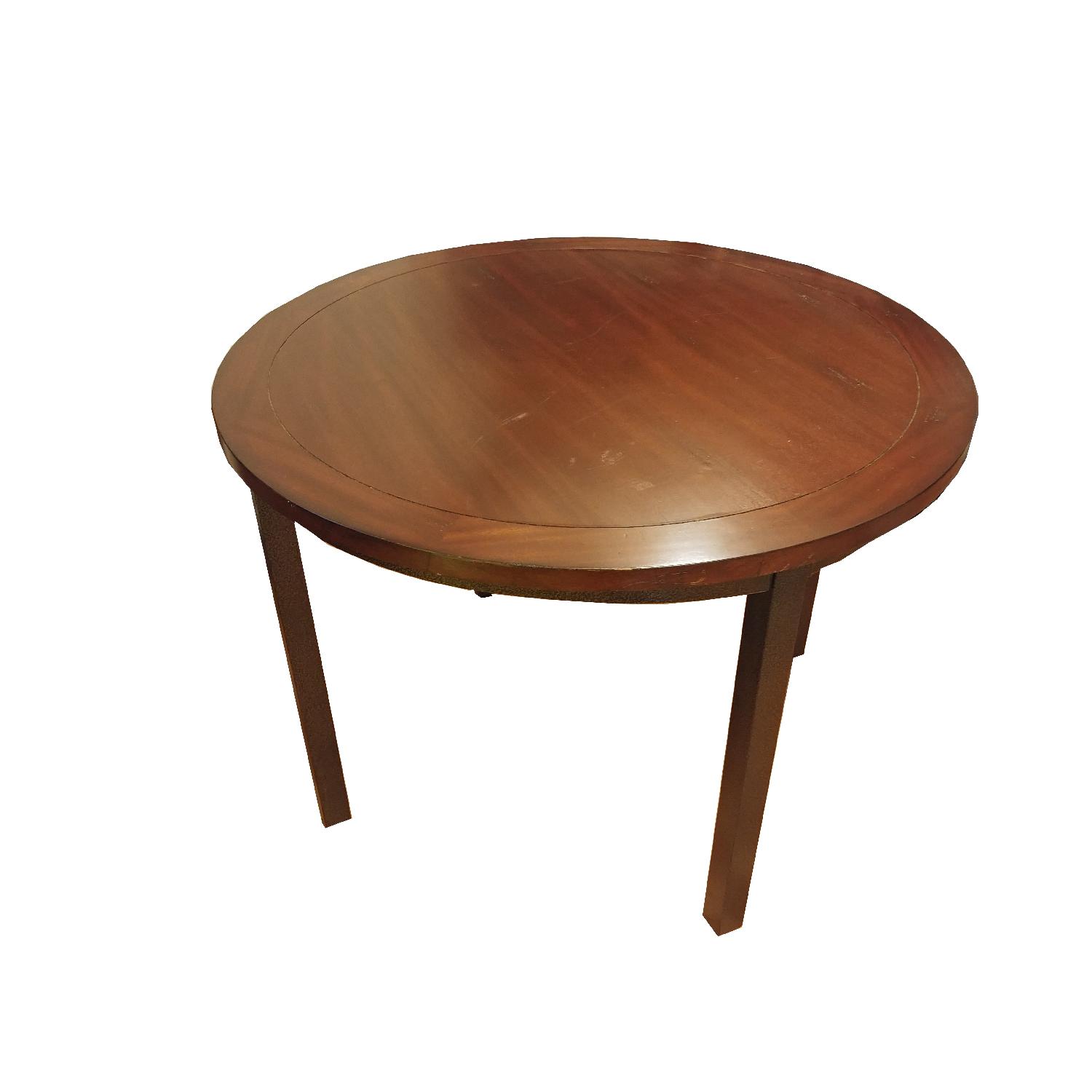 Home Depot Cabin Creek Hammered Metal Round Dining Table AptDeco