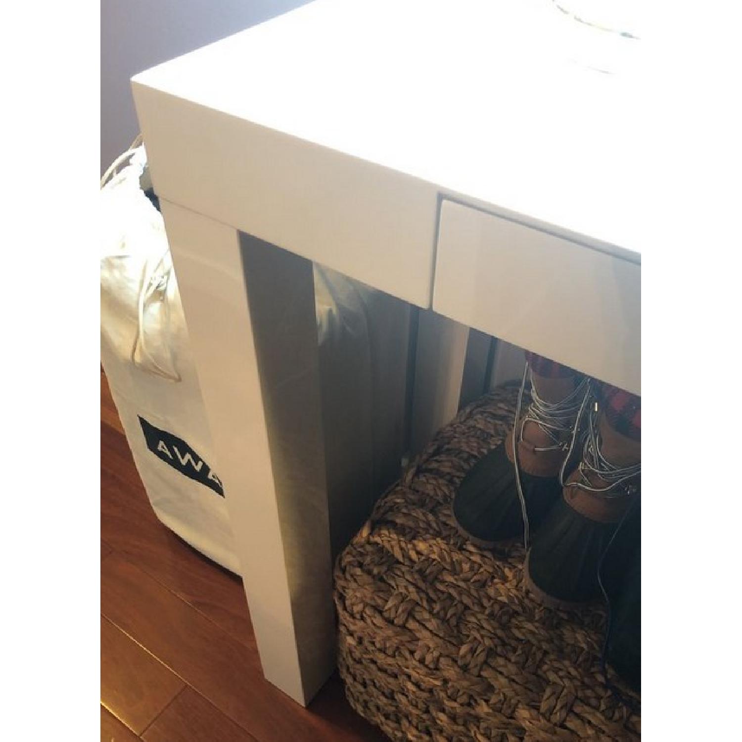 West Elm Parsons White Console - image-2