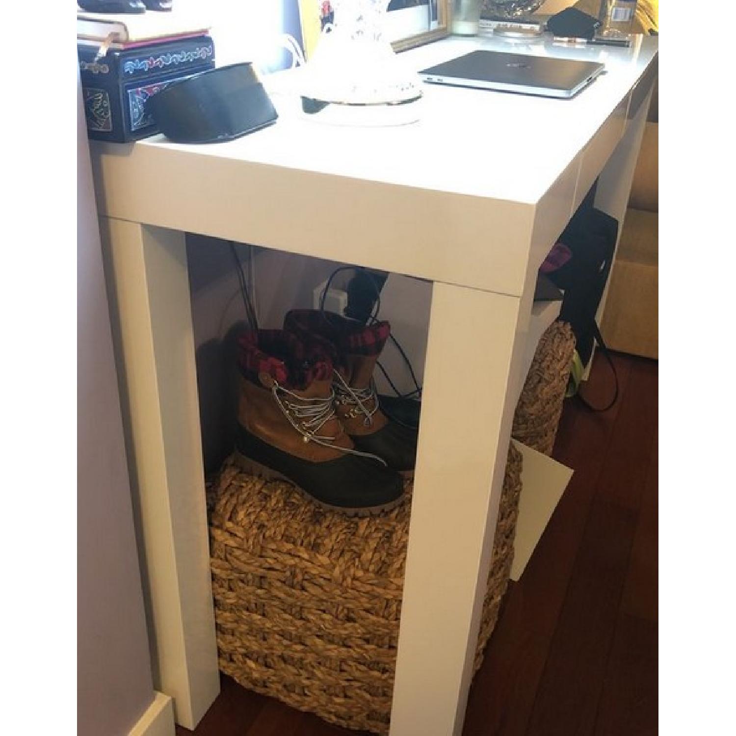 West Elm Parsons White Console - image-3