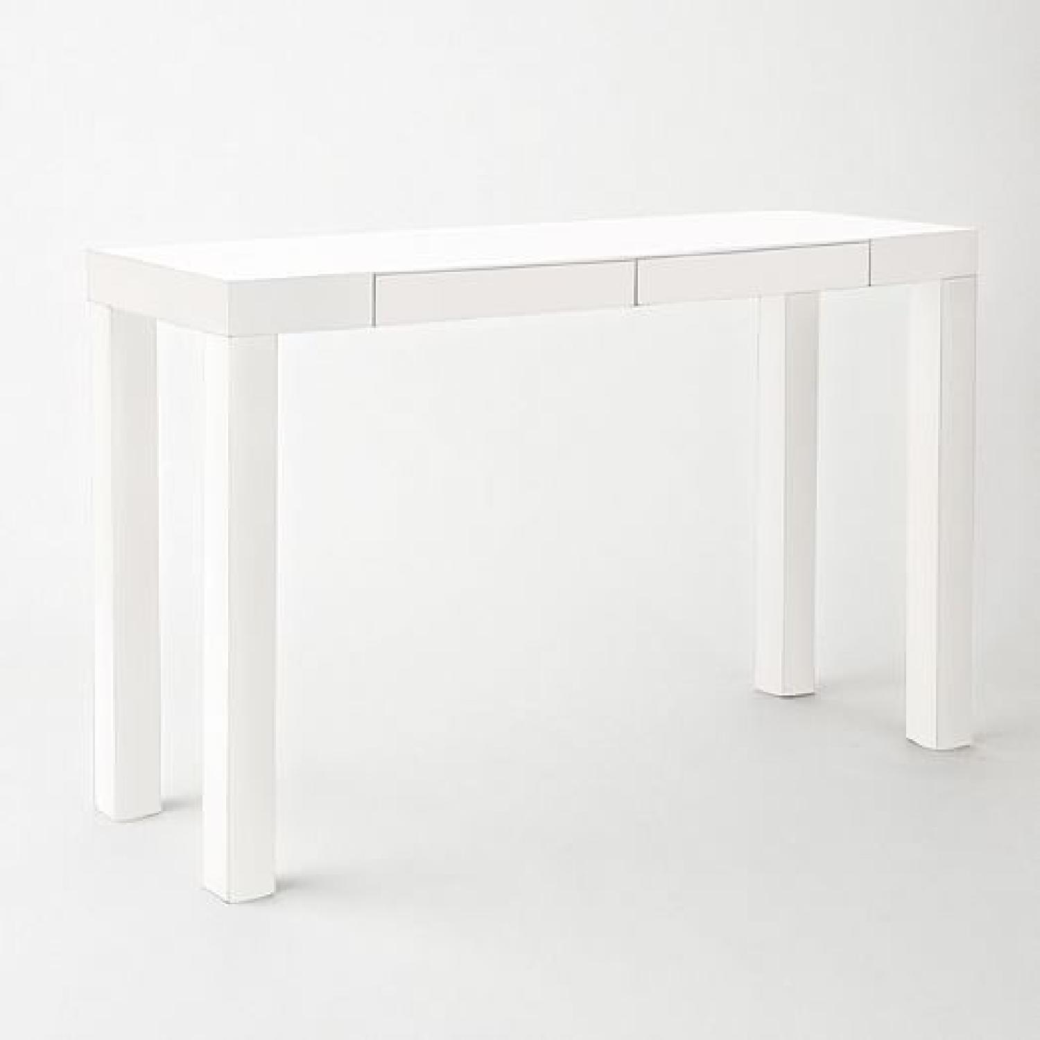 West Elm Parsons White Console - image-6