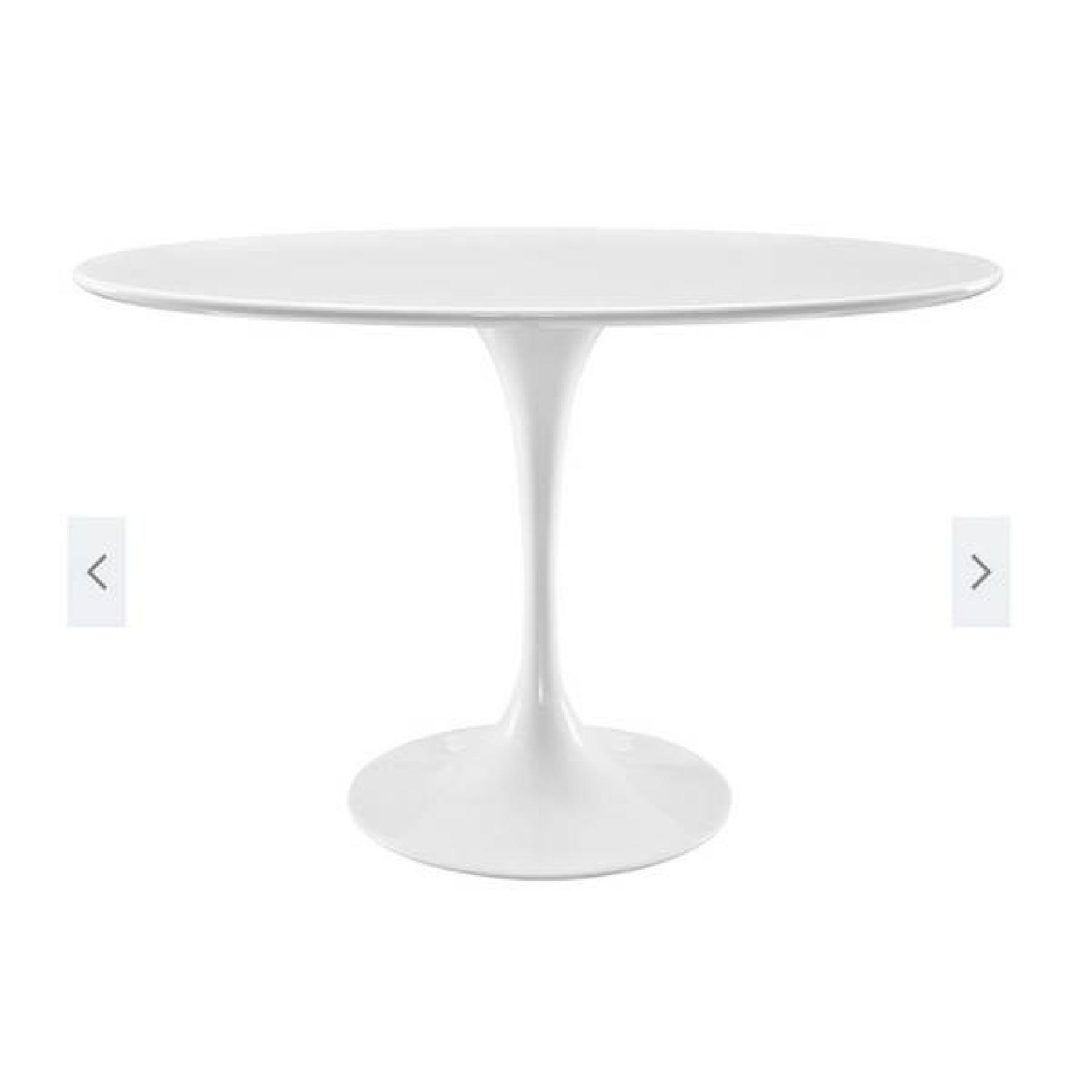 Modway White Oval Dining Table - image-1
