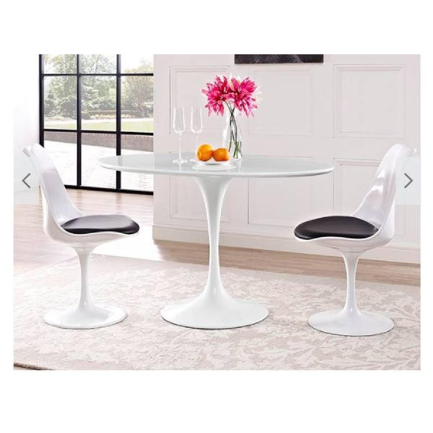 Modway White Oval Dining Table - image-2