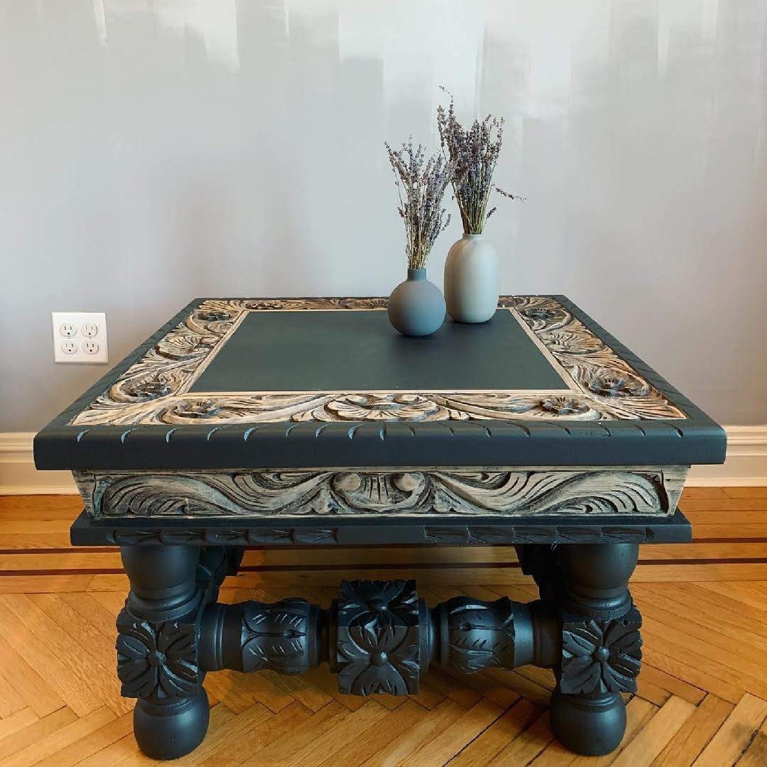 CaseraNYC Mexican Carved Wood Table - image-1