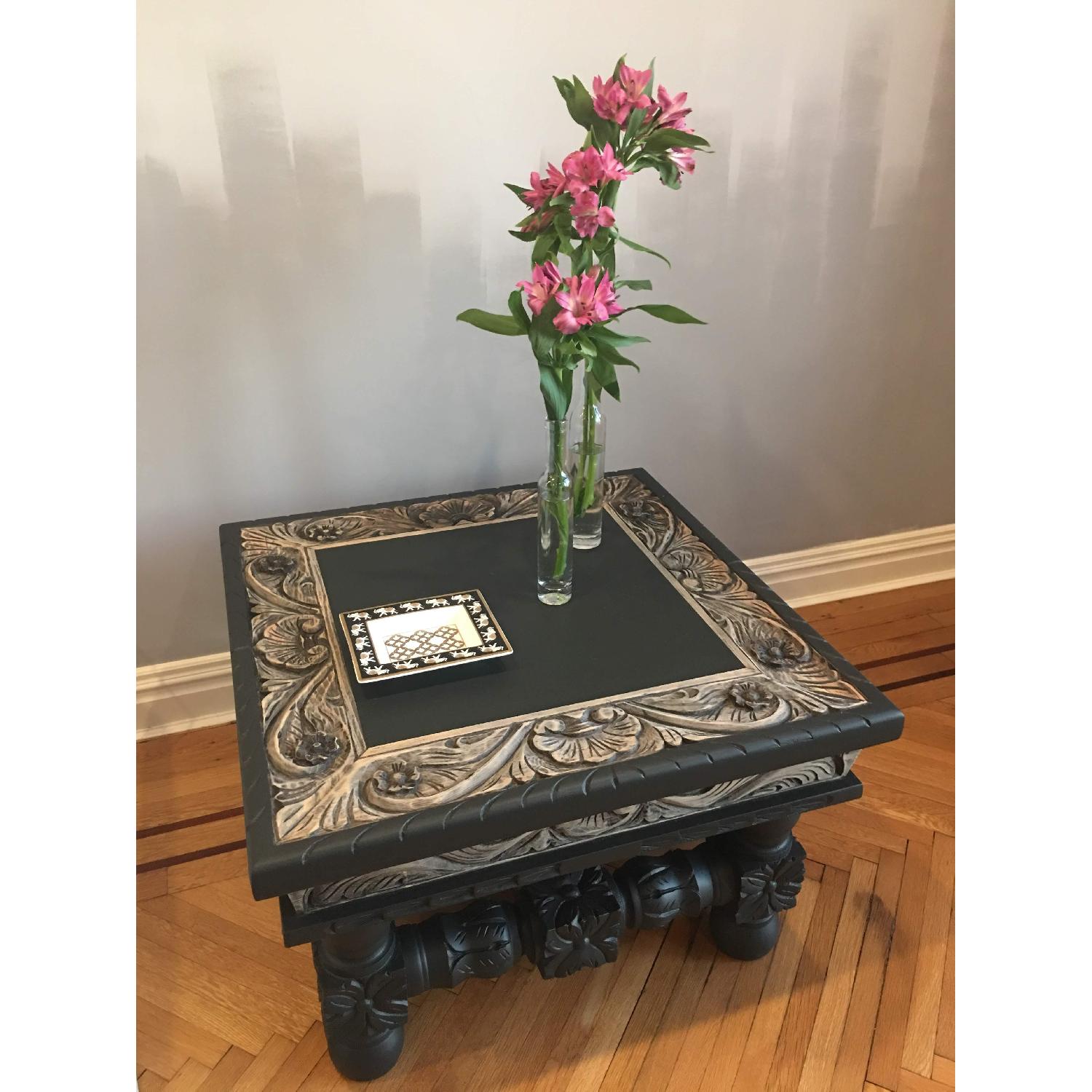 CaseraNYC Mexican Carved Wood Table - image-3