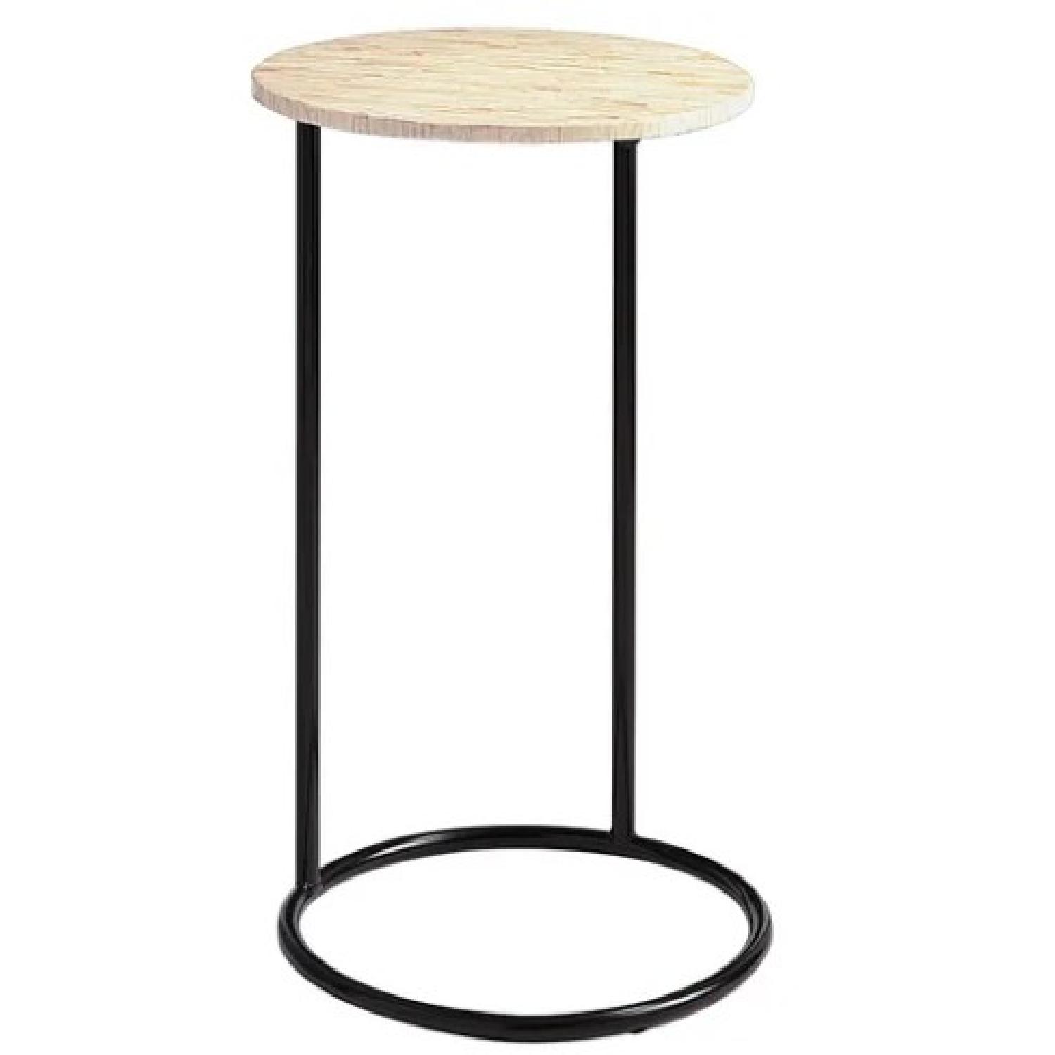 Pier 1 Mother-of-Pearl Round C-Tables - image-1