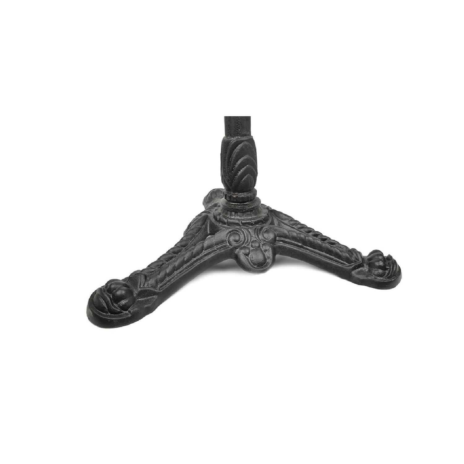 Maison Absinthe White Marble & Iron Base French Bistro Table - image-3