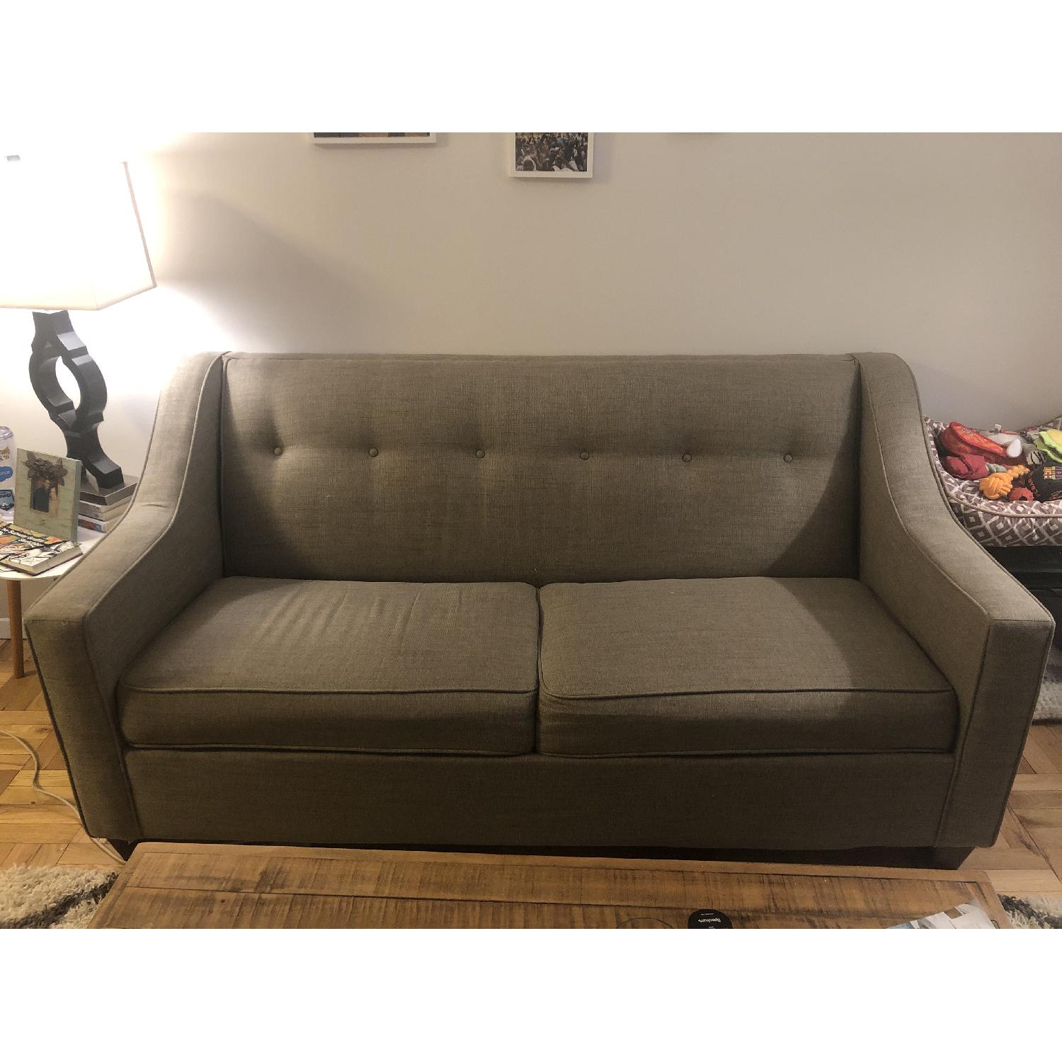 Bob's Custom Gray Sleeper Sofa AptDeco