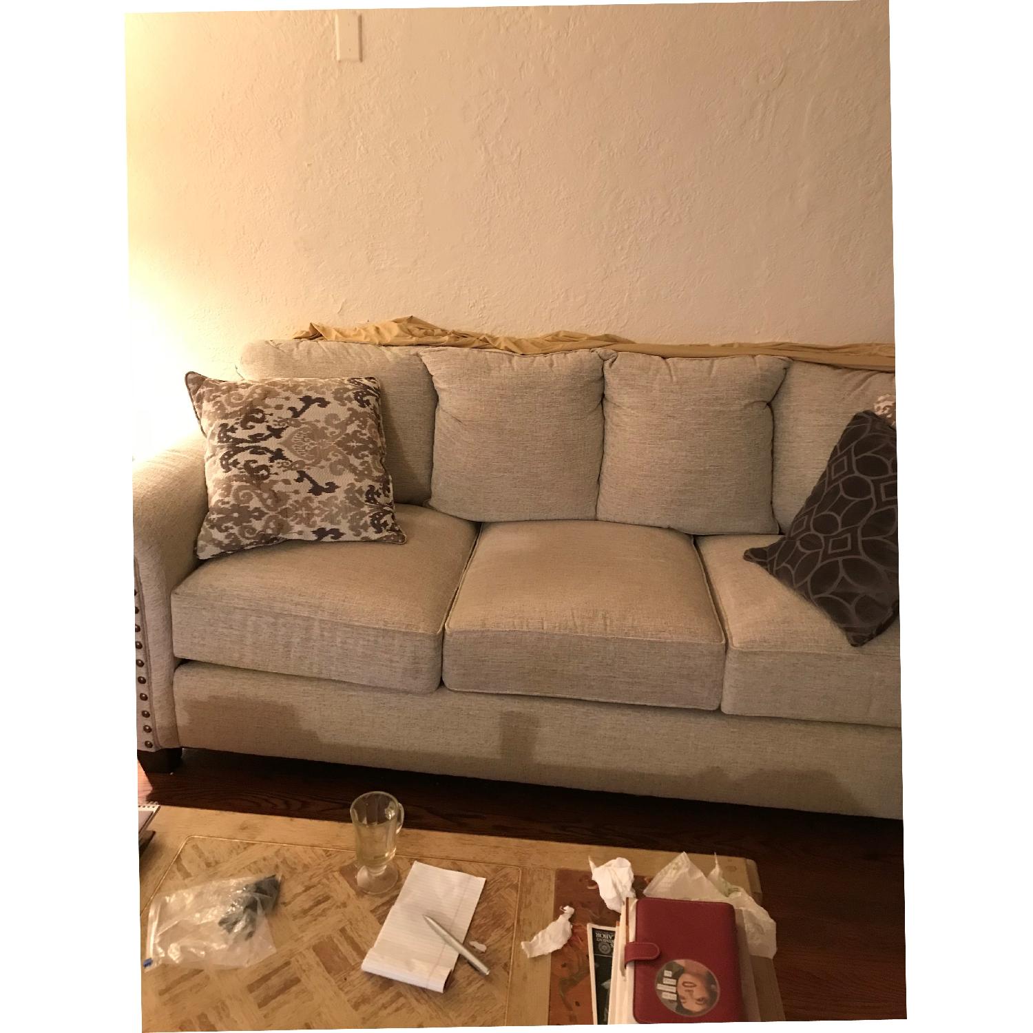 Simmons Upholstery Archie Della Linen Sofa - image-2