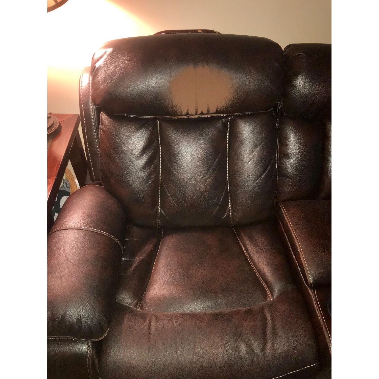 American Signature Furniture Power Reclining Sectional Sofa - image-4