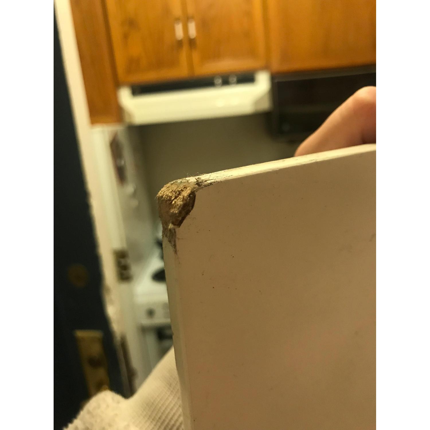 West Elm White Mid-Century Expandable Dining Table - image-4