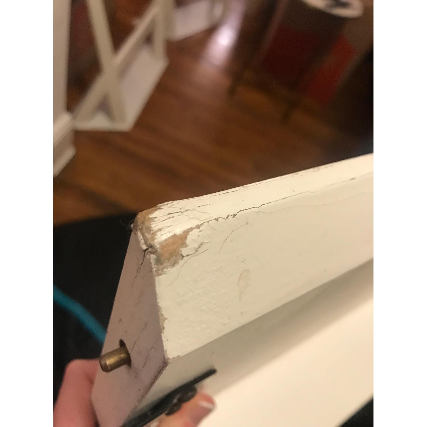 West Elm White Mid-Century Expandable Dining Table - image-6