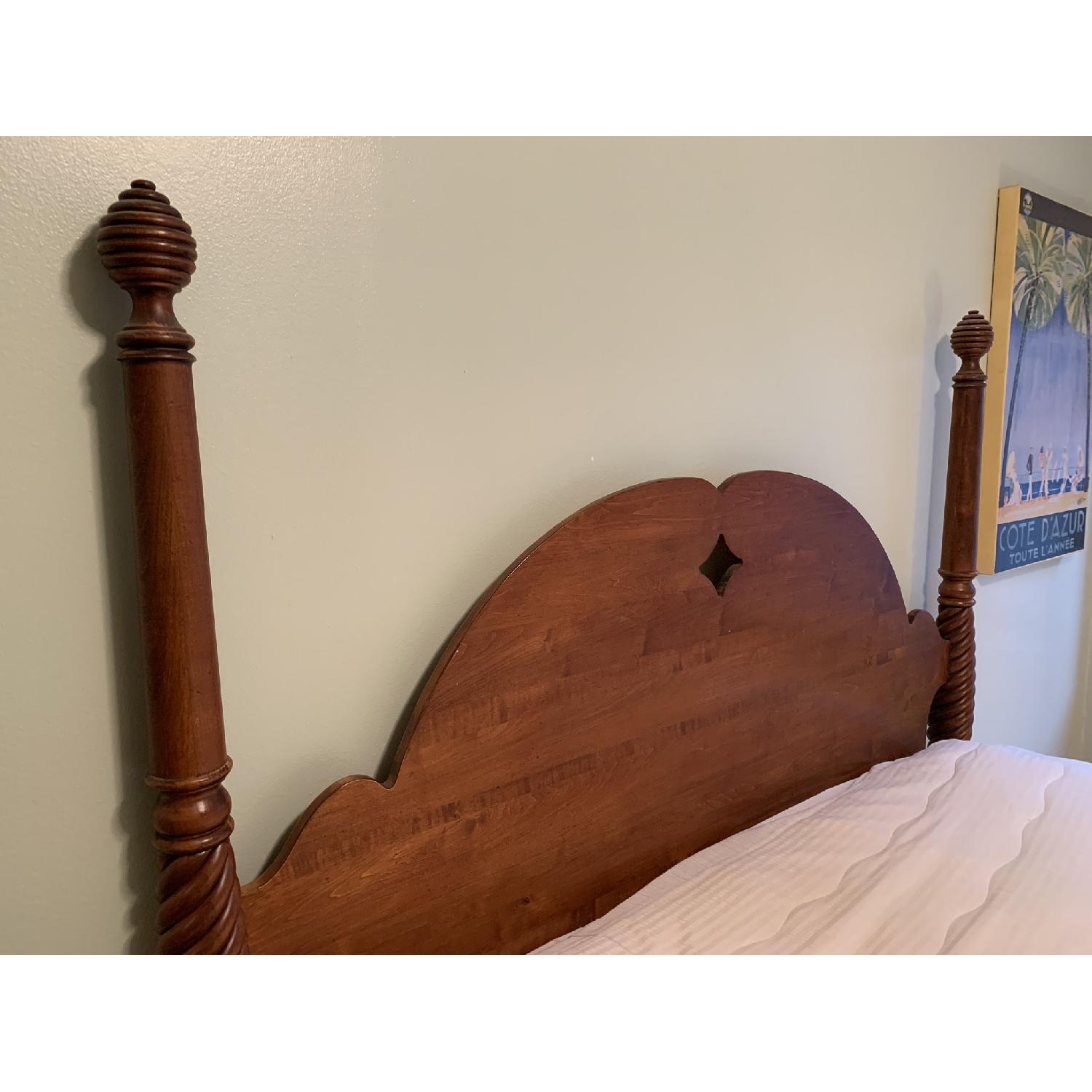 Vintage Queen Elizabeth's 4 Post Bed Frame - image-4