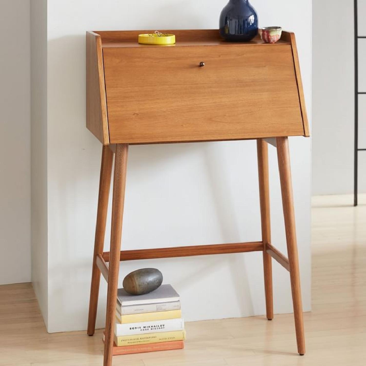 West Elm Mid Century Mini Secretary Desk - image-3
