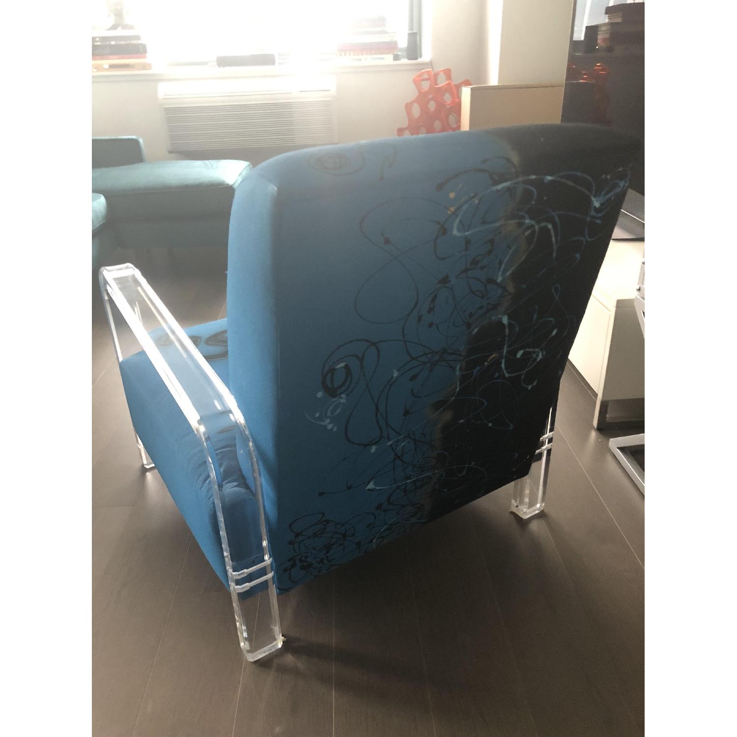 Artsy Paint Splatter Accent Chair - image-2