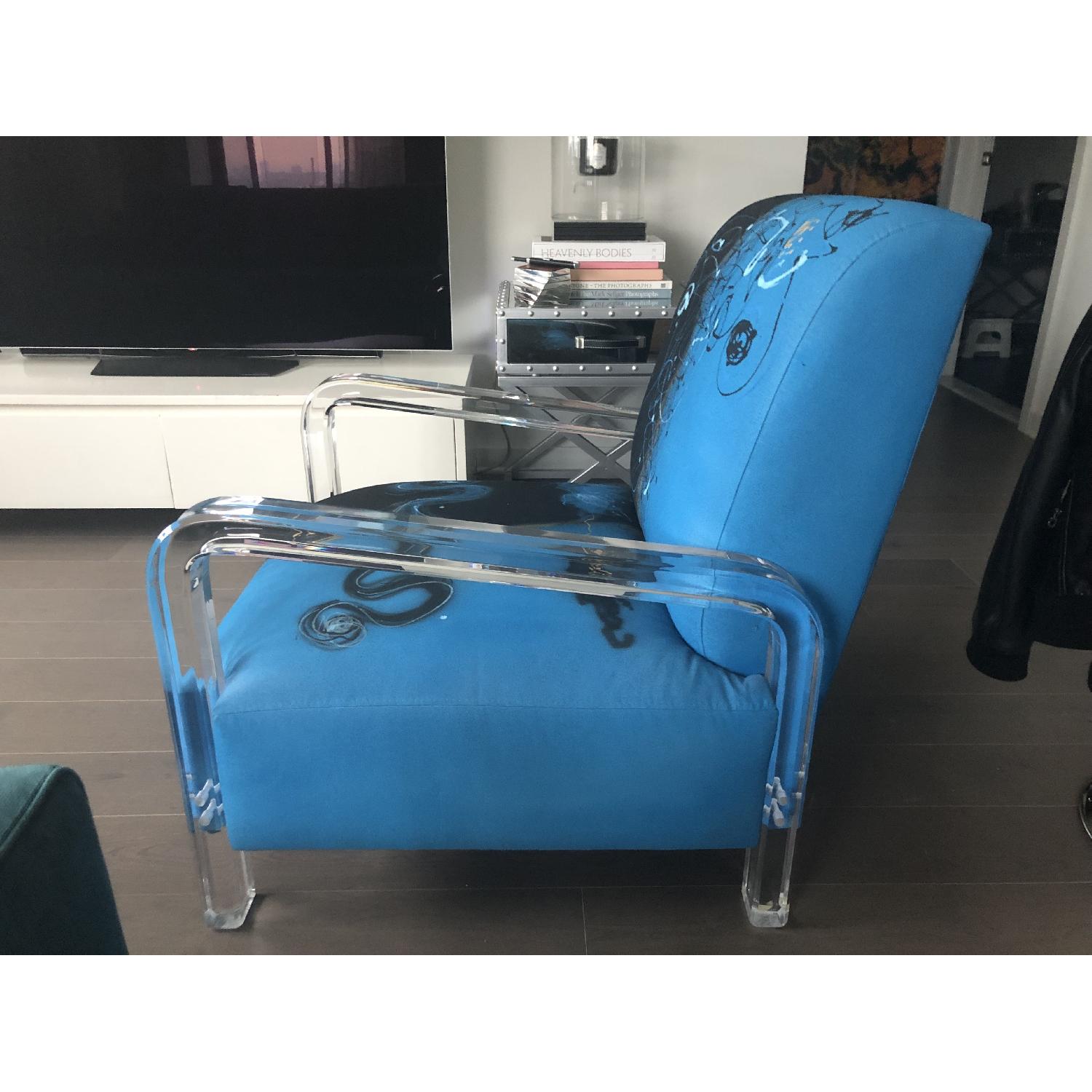 Artsy Paint Splatter Accent Chair - image-3