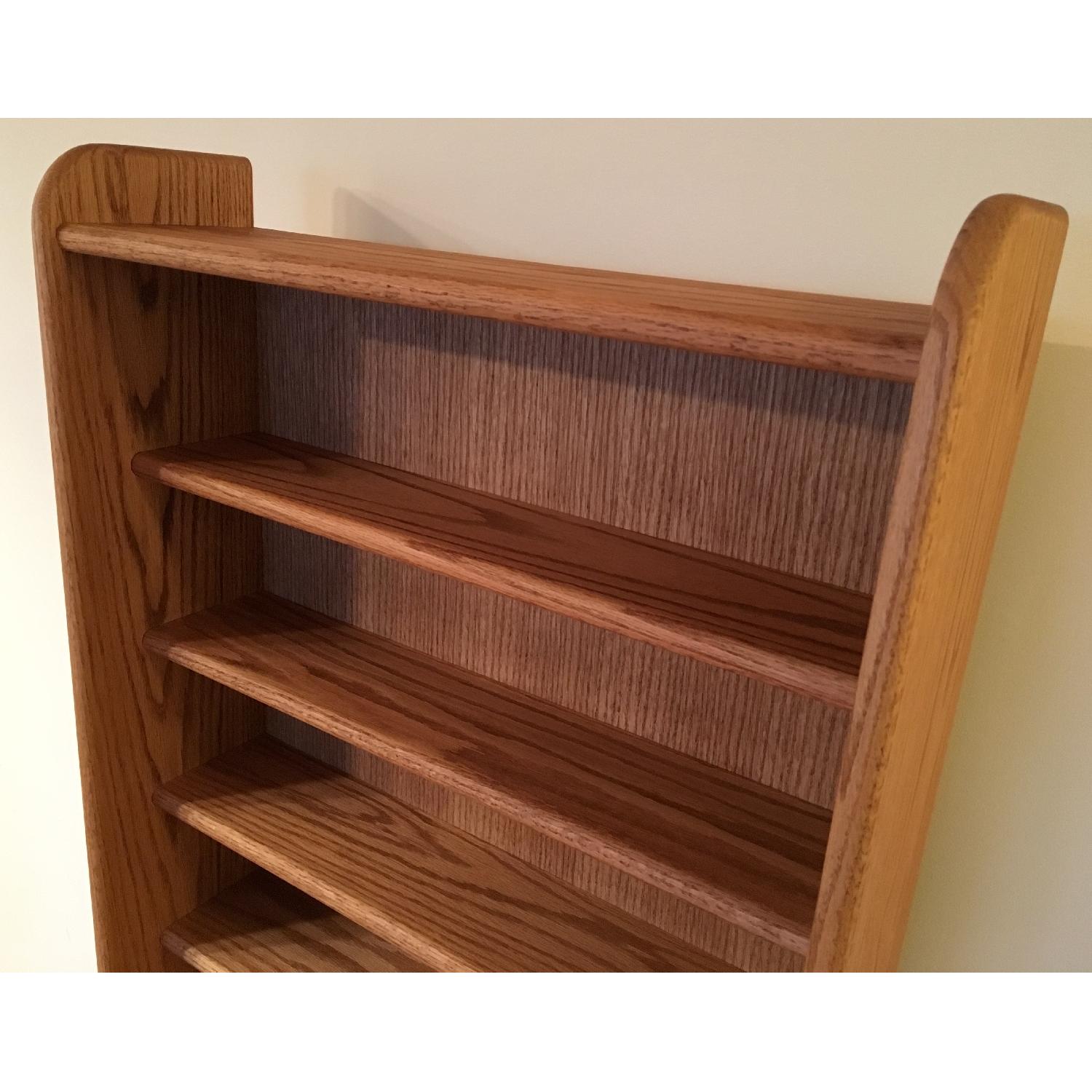 Solid Oak CD Storage Rack - image-2