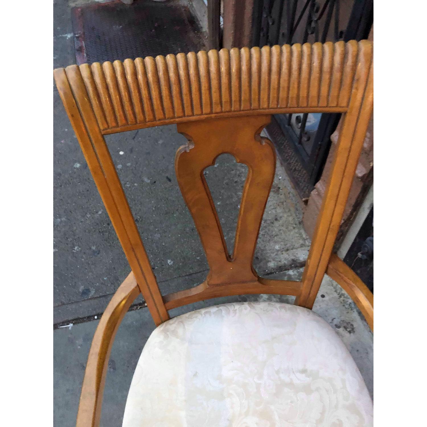 Solid Wood Extendable Dining Table w/ 6 Chairs - image-10