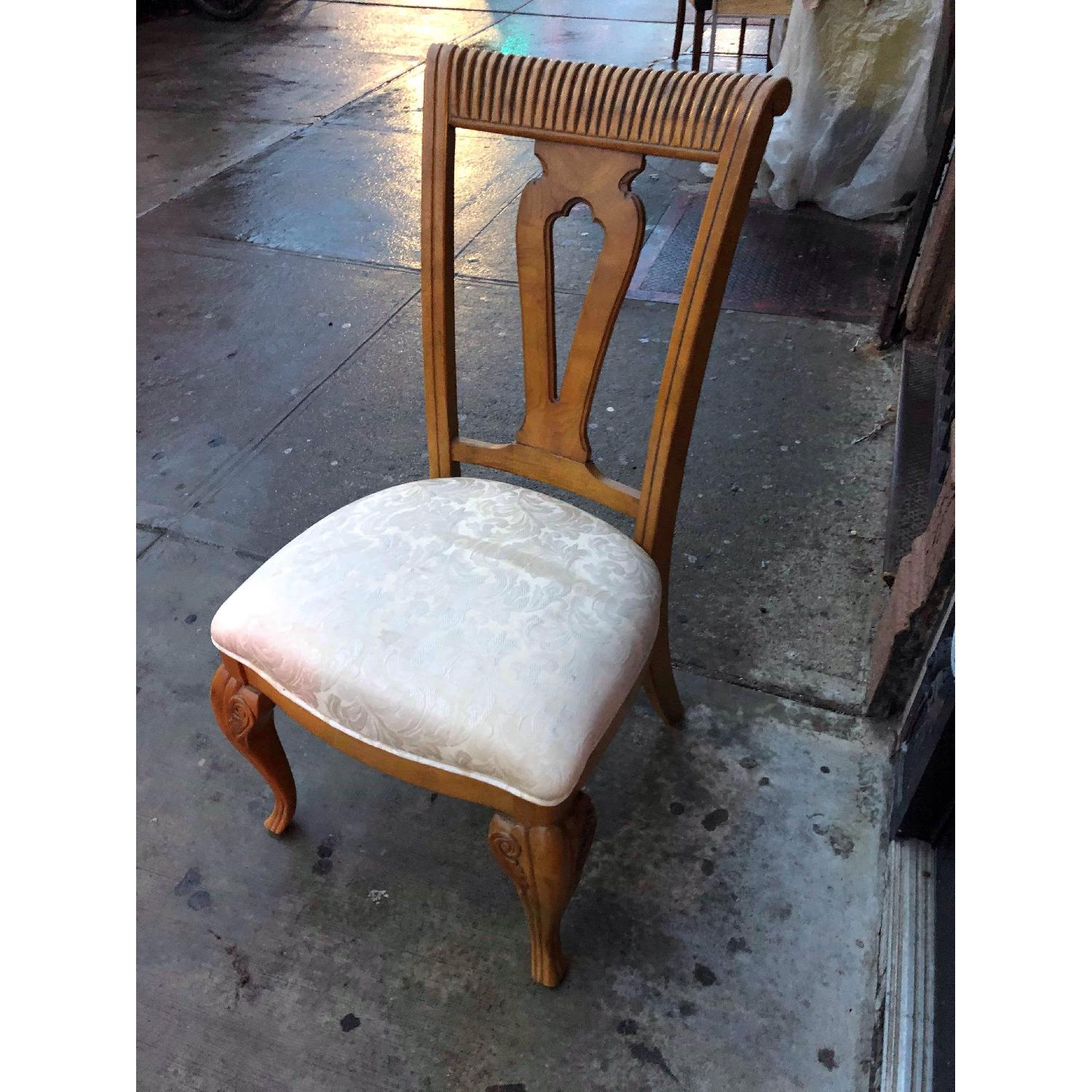 Solid Wood Extendable Dining Table w/ 6 Chairs - image-13