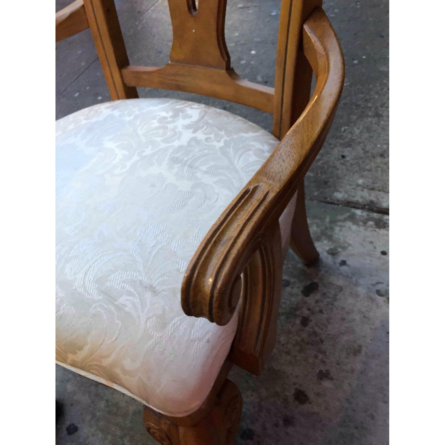 Solid Wood Extendable Dining Table w/ 6 Chairs - image-16