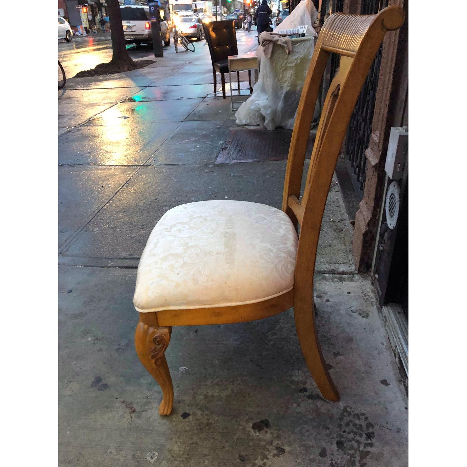 Solid Wood Extendable Dining Table w/ 6 Chairs - image-25