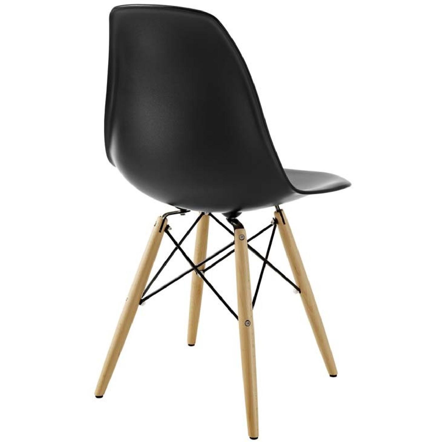 Manhattan Home Design Molded Plastic Chair in Black - image-2