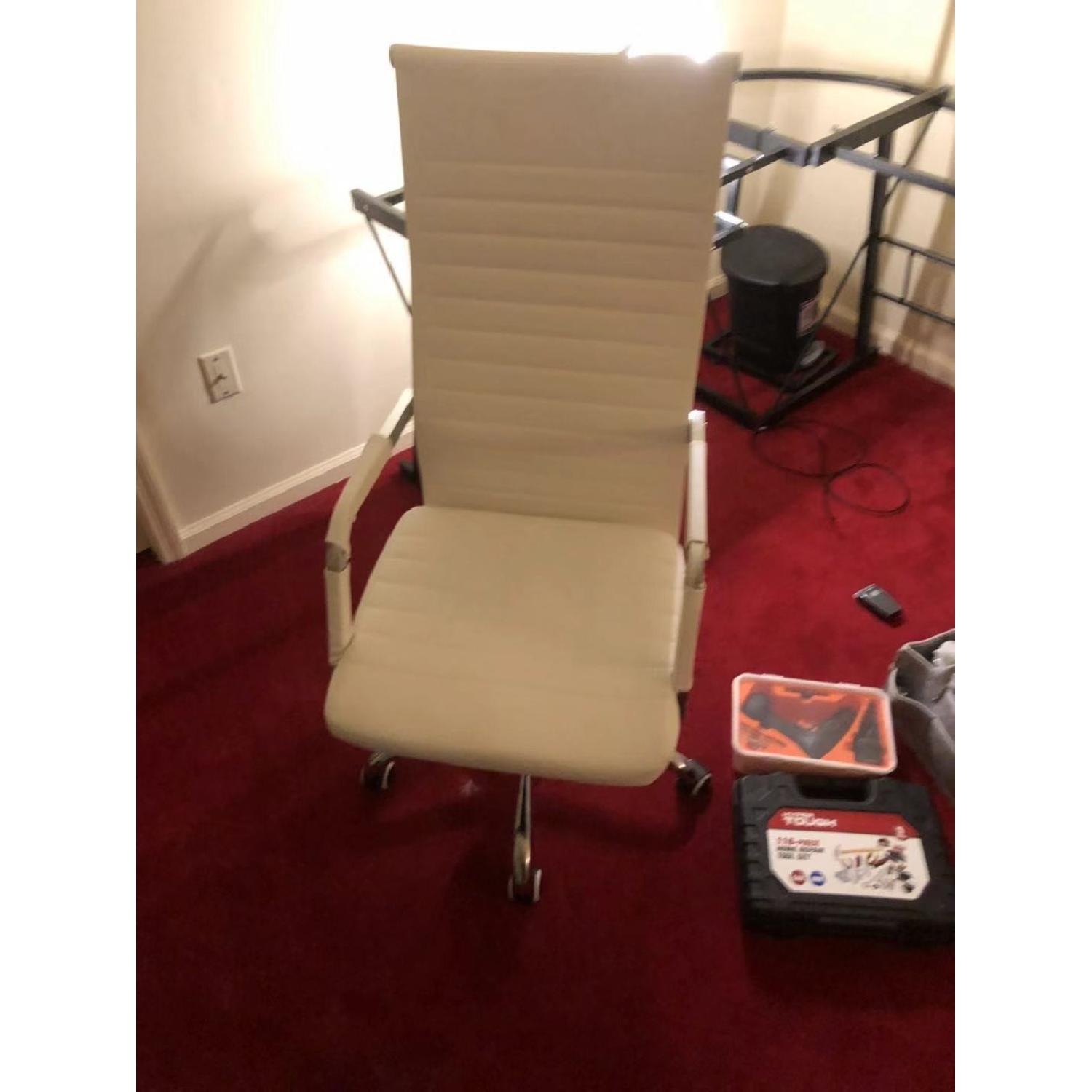Ergonomic High Back Executive Office Chair in PU Leather - image-1