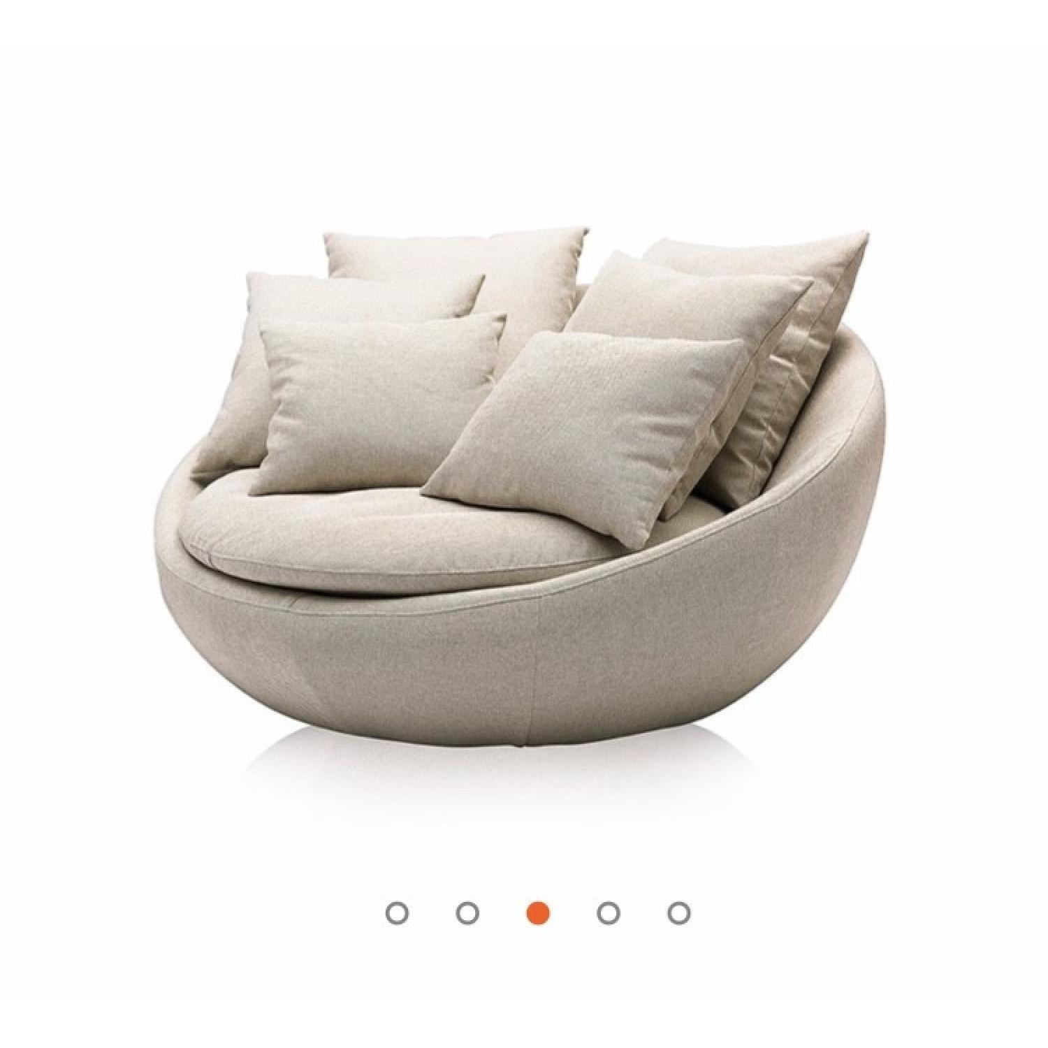 Modani Rosanna Off White Lounge Chair - image-3