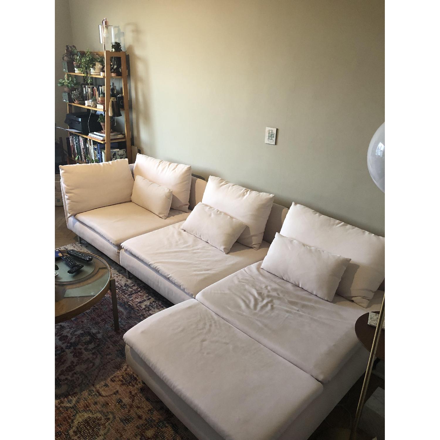 Ikea Soderhamn 2Piece Chaise Sectional Sofa AptDeco