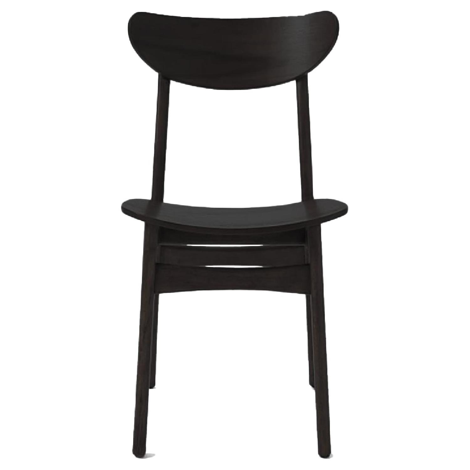 West Elm Classic Cafe Chairs in Chocolate Wood - image-0