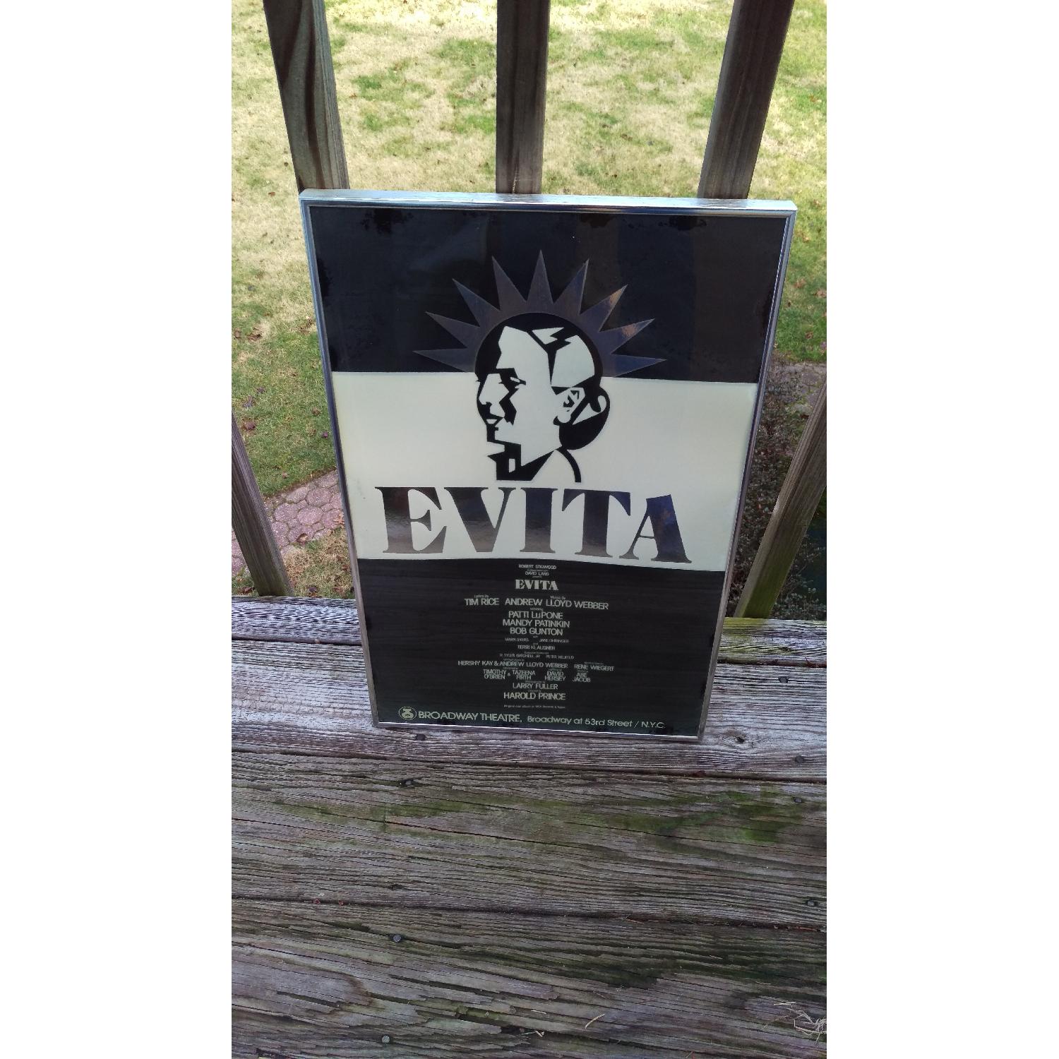 Evita Original Broadway Theater Poster w/ Foil Back - image-2
