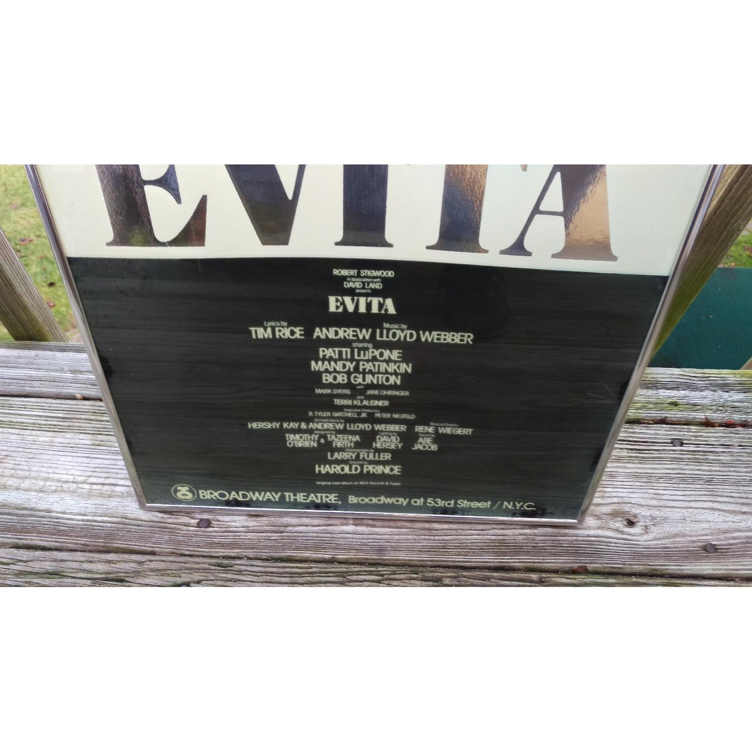 Evita Original Broadway Theater Poster w/ Foil Back - image-3