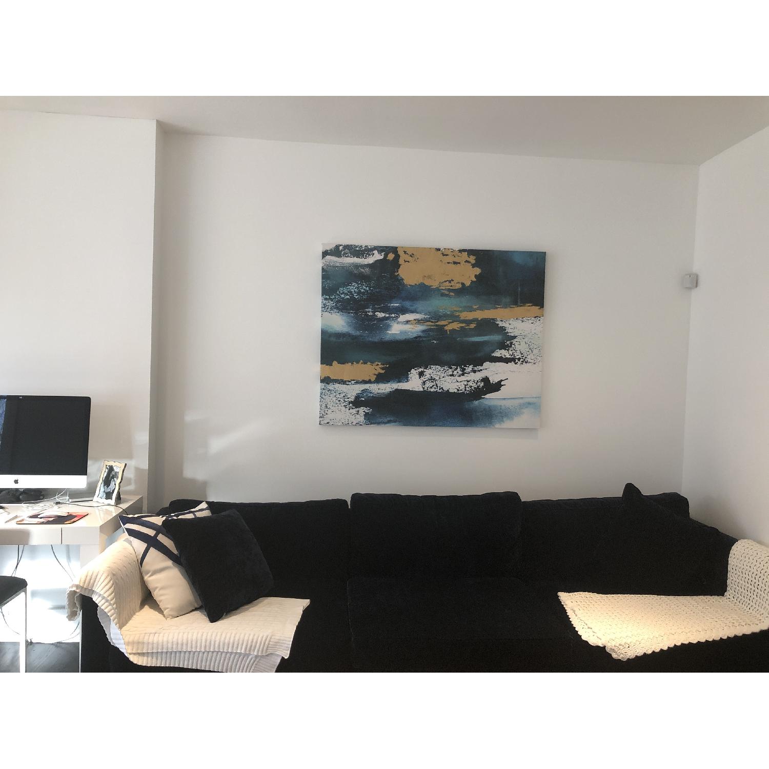 Z Gallerie Bleu Et Sarcelle Painting - image-2