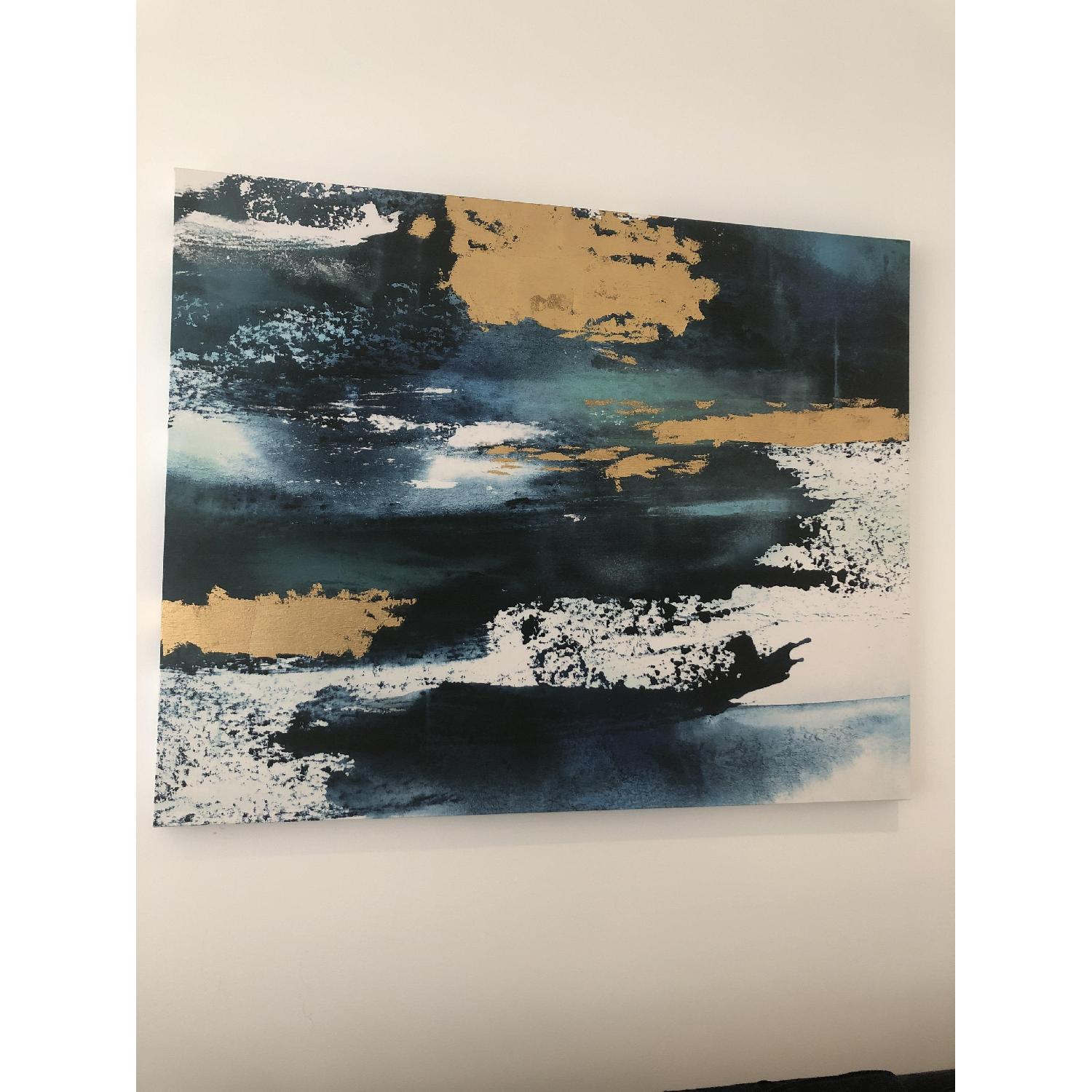 Z Gallerie Bleu Et Sarcelle Painting - image-3