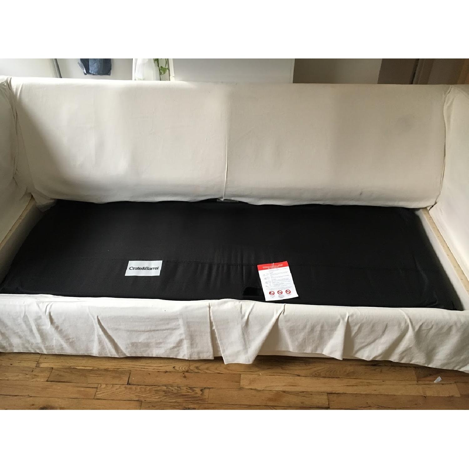 Crate & Barrel Slipcovered Sleeper Sofa - image-2
